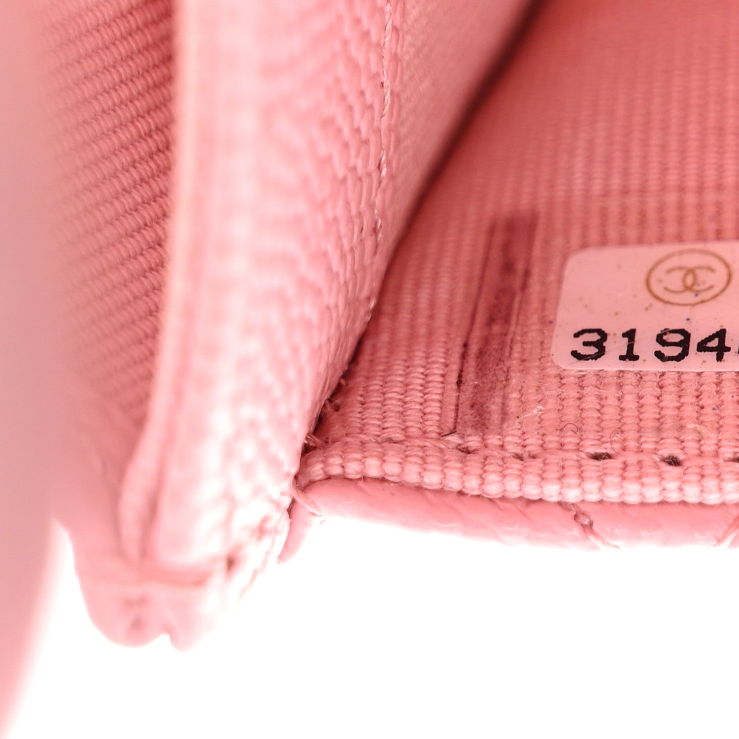 Chanel Caviar Quilted Flap Card Holder Wallet Light Pink 8 of 11