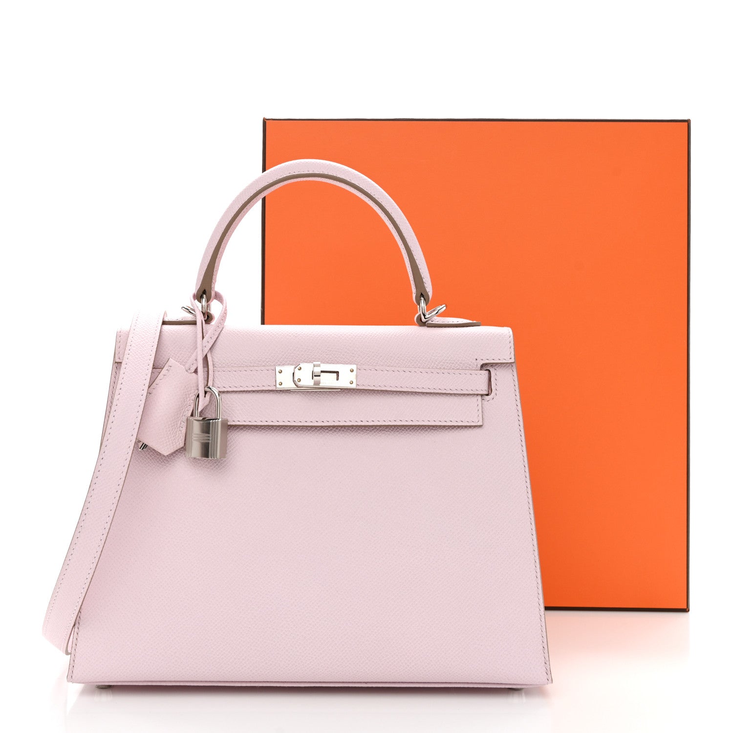 Hermes Epsom Kelly Sellier 25 Mauve Pale 11 of 11