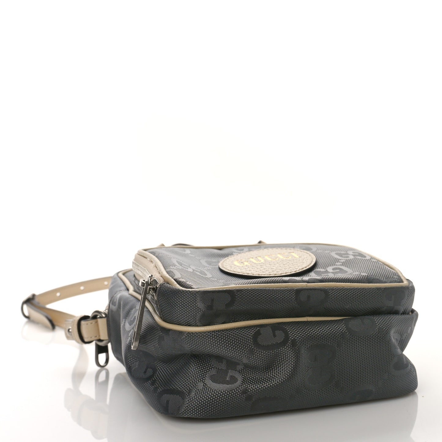 Econyl Nylon Monogram Off The Grid Shoulder Bag Graphite Grey New Plaster