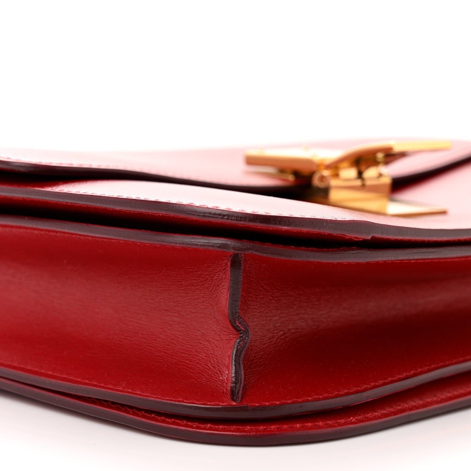 Celine Box Calfskin Medium Classic Box Flap Bag Red 9 of 12