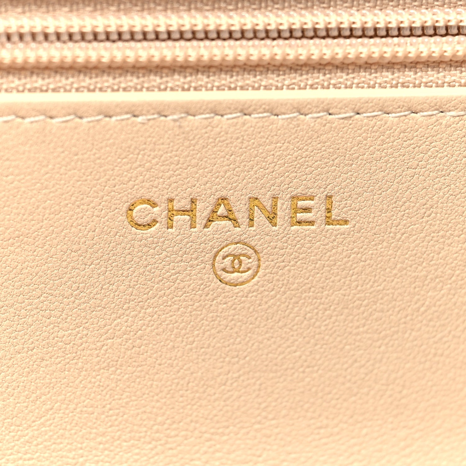 Chanel Lambskin Quilted Chanel 19 Wallet On Chain WOC Beige 6 of 12