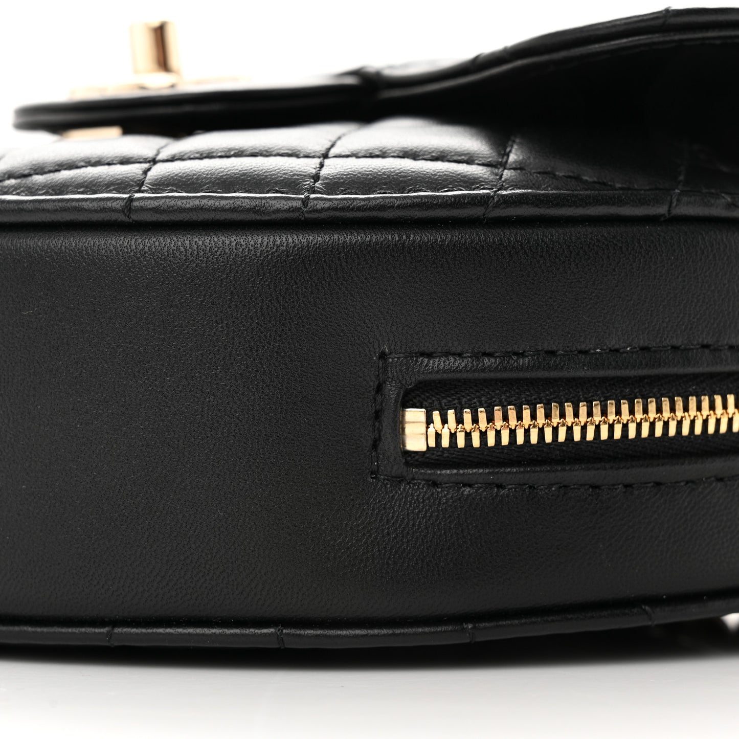 Lambskin Quilted CC In Love Heart Bag Black