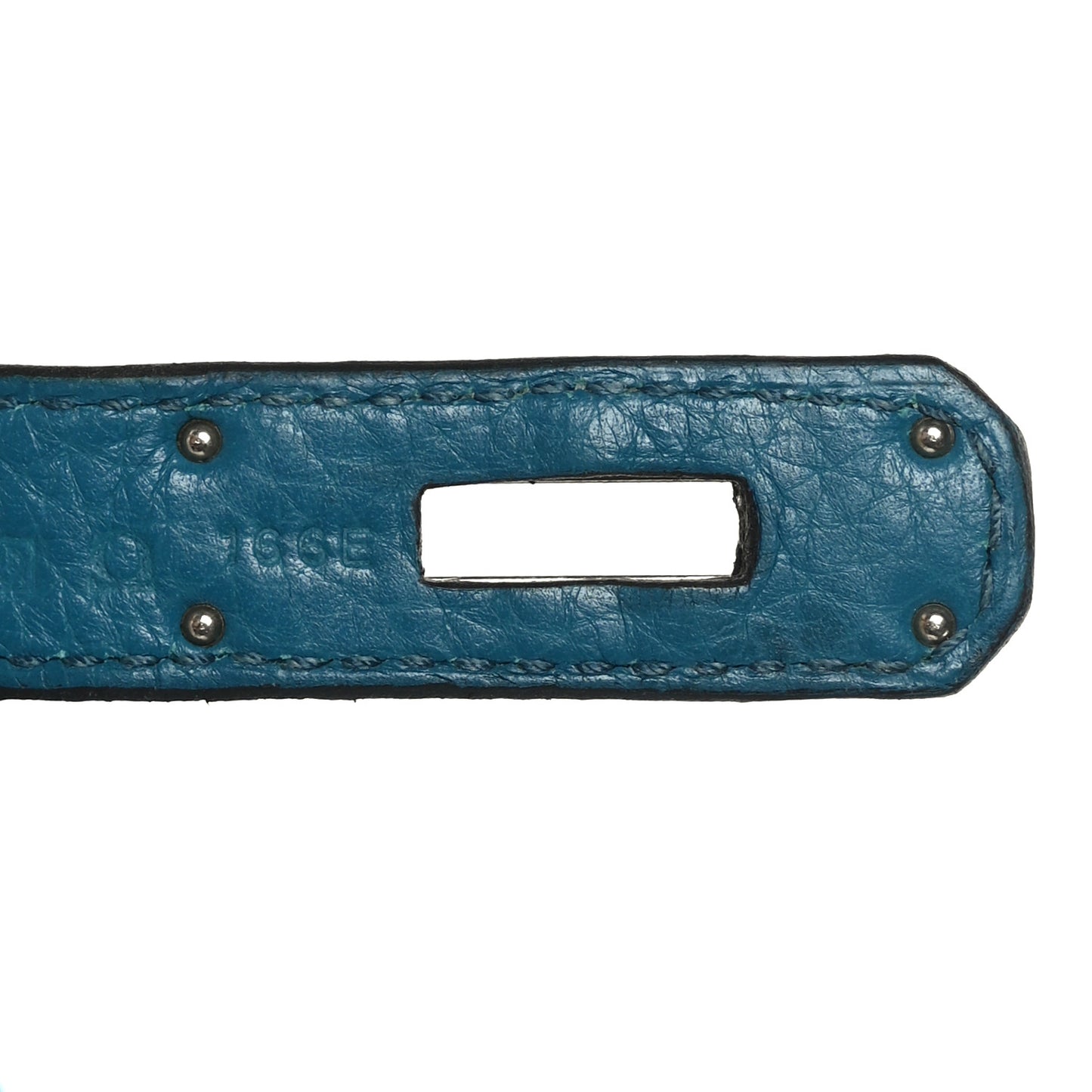 Taurillon Clemence Birkin 30 Bleu Izmir
