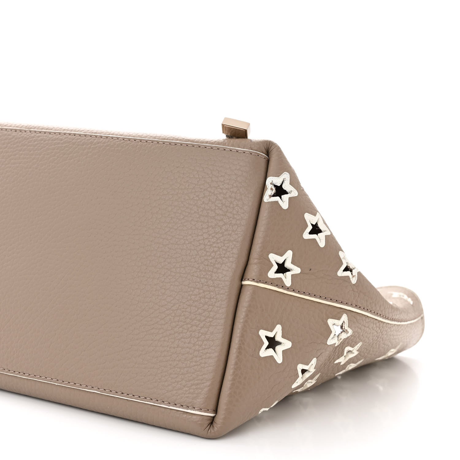 Jimmy Choo Nappa Perforated Star Sofia Shoulder Bag White 9 of 11