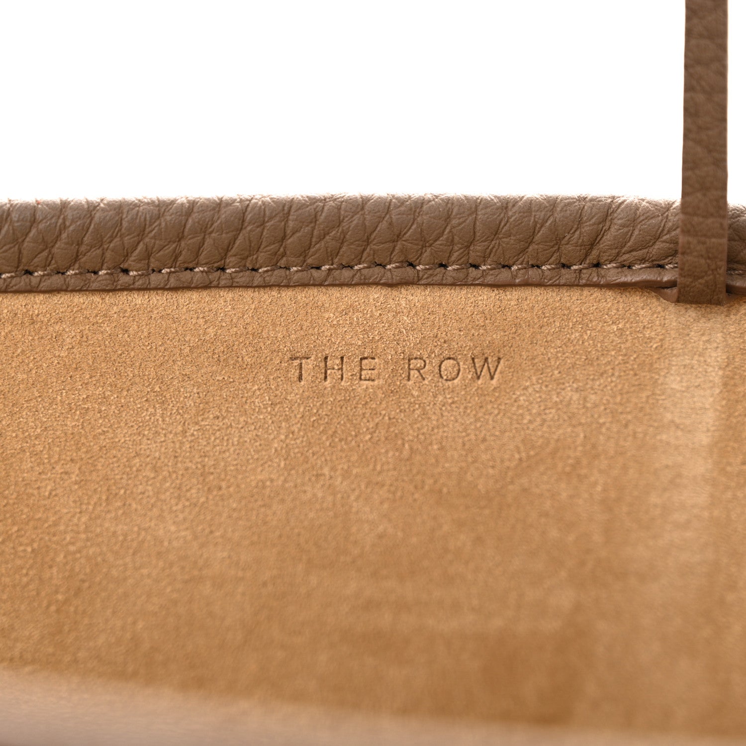 The Row Grained Calfskin Medium N/S Park Tote Taupe 6 of 10