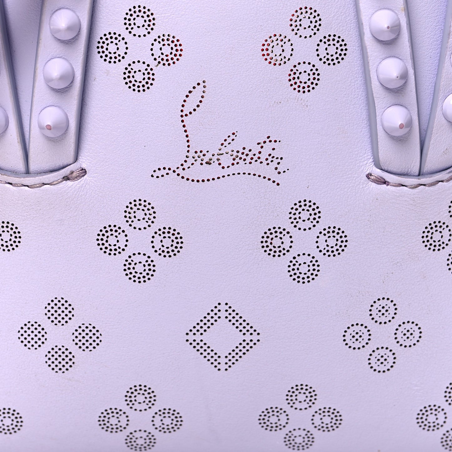 Calfskin Loubinthesky Mini East West Cabata Tote Lavender