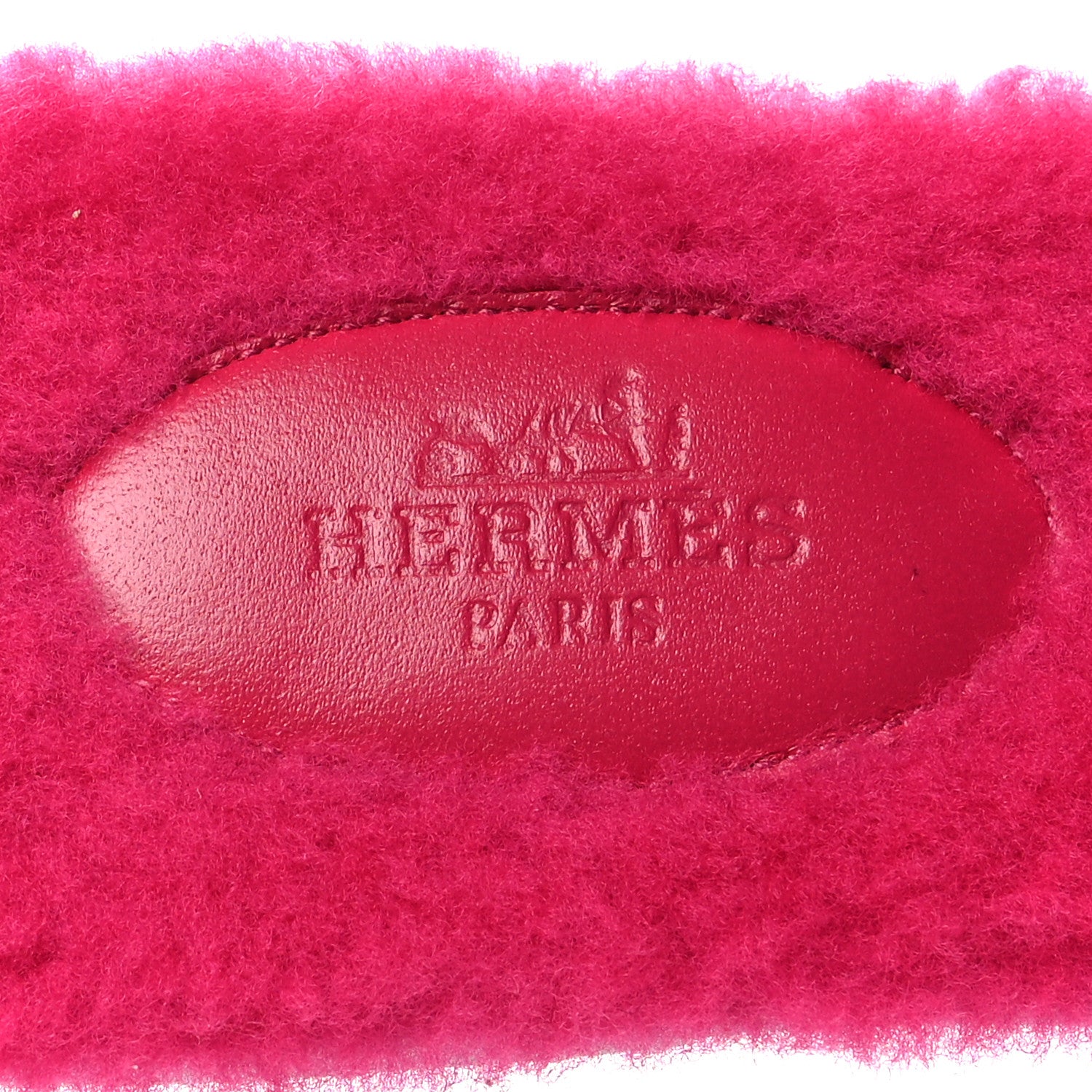 Hermes Woolskin Oran Sandals 36 Rose Fuchsia 6 of 8