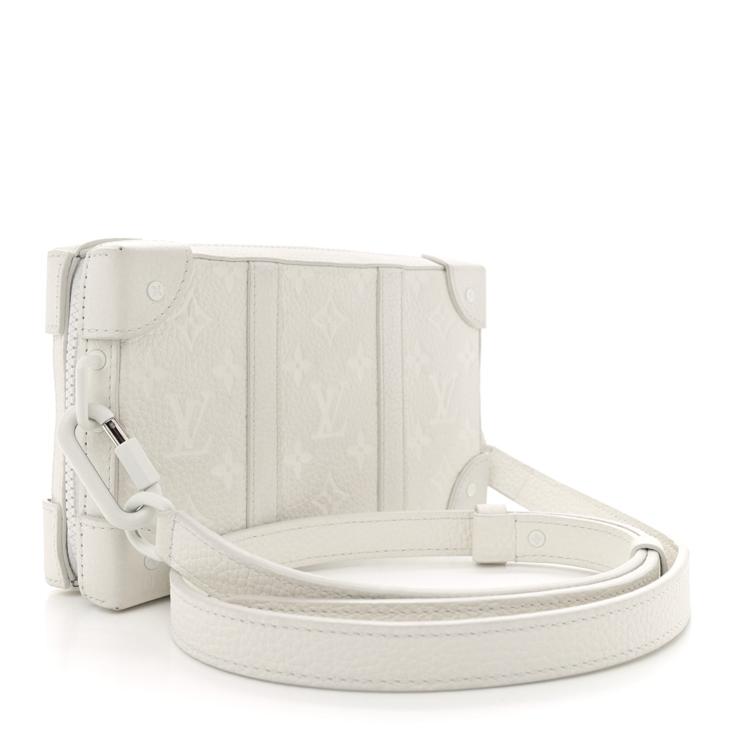 Taurillon Monogram LV Friends Soft Trunk Wallet White