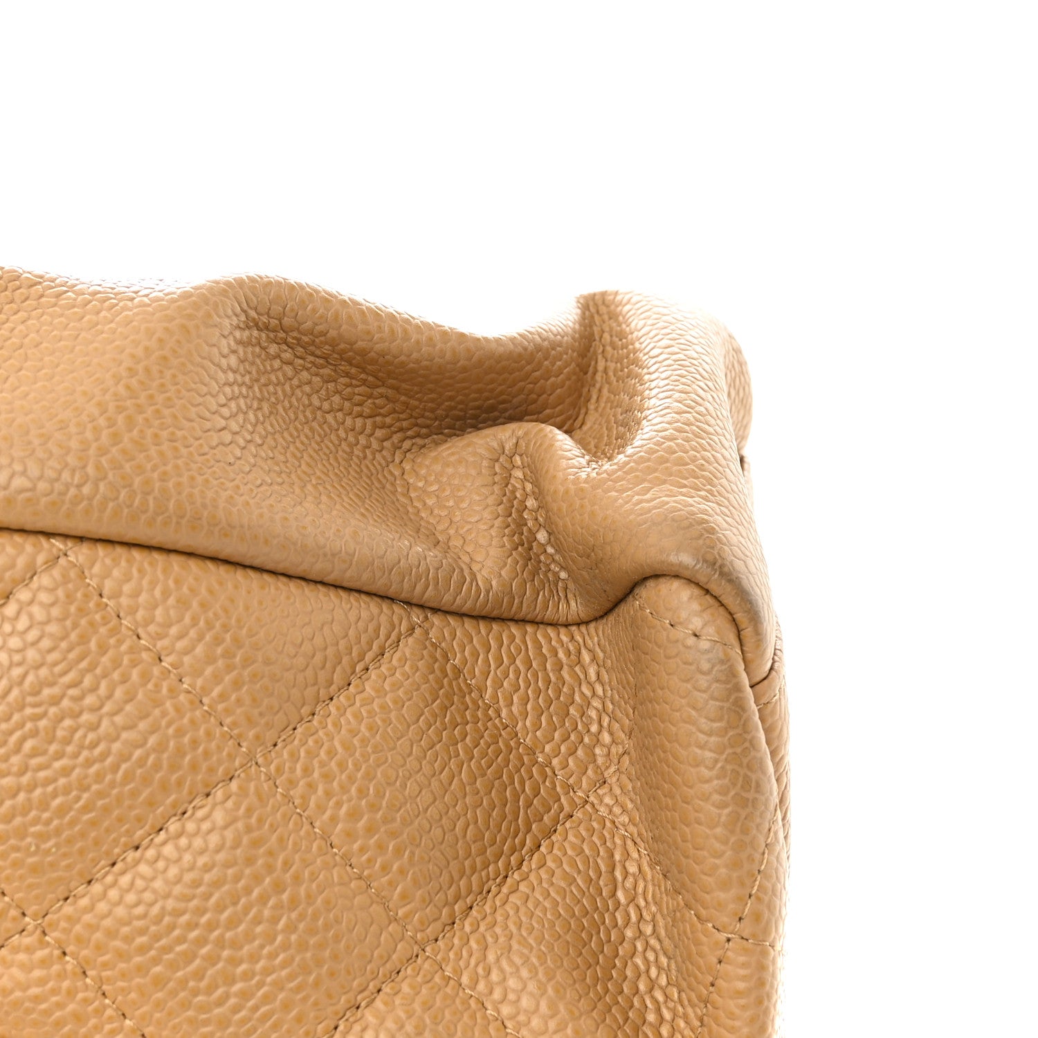 Chanel Caviar Quilted Petit Shopping Tote PST Dark Beige 16 of 16