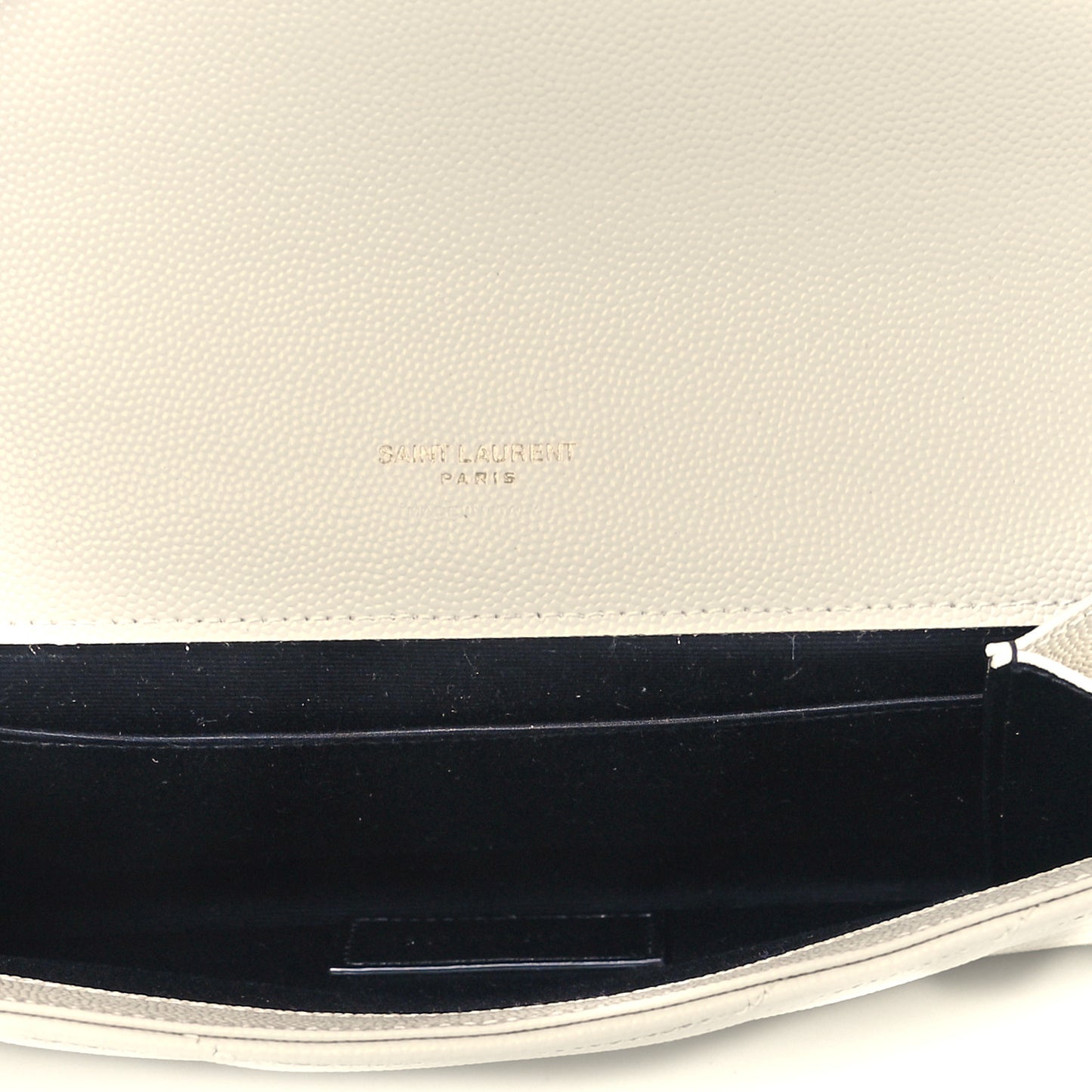 Grain De Poudre Matelasse Chevron Monogram Envelope Clutch Blanc Vintage