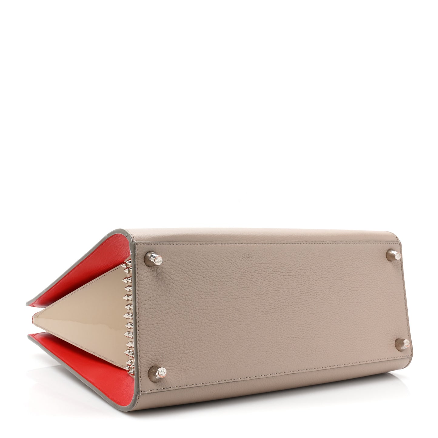Calfskin Patent Studded Large Paloma Cashmere