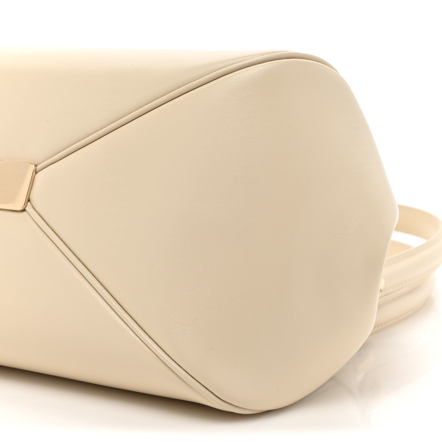 Calfskin Small Key Shoulder Bag Dusty Ivory