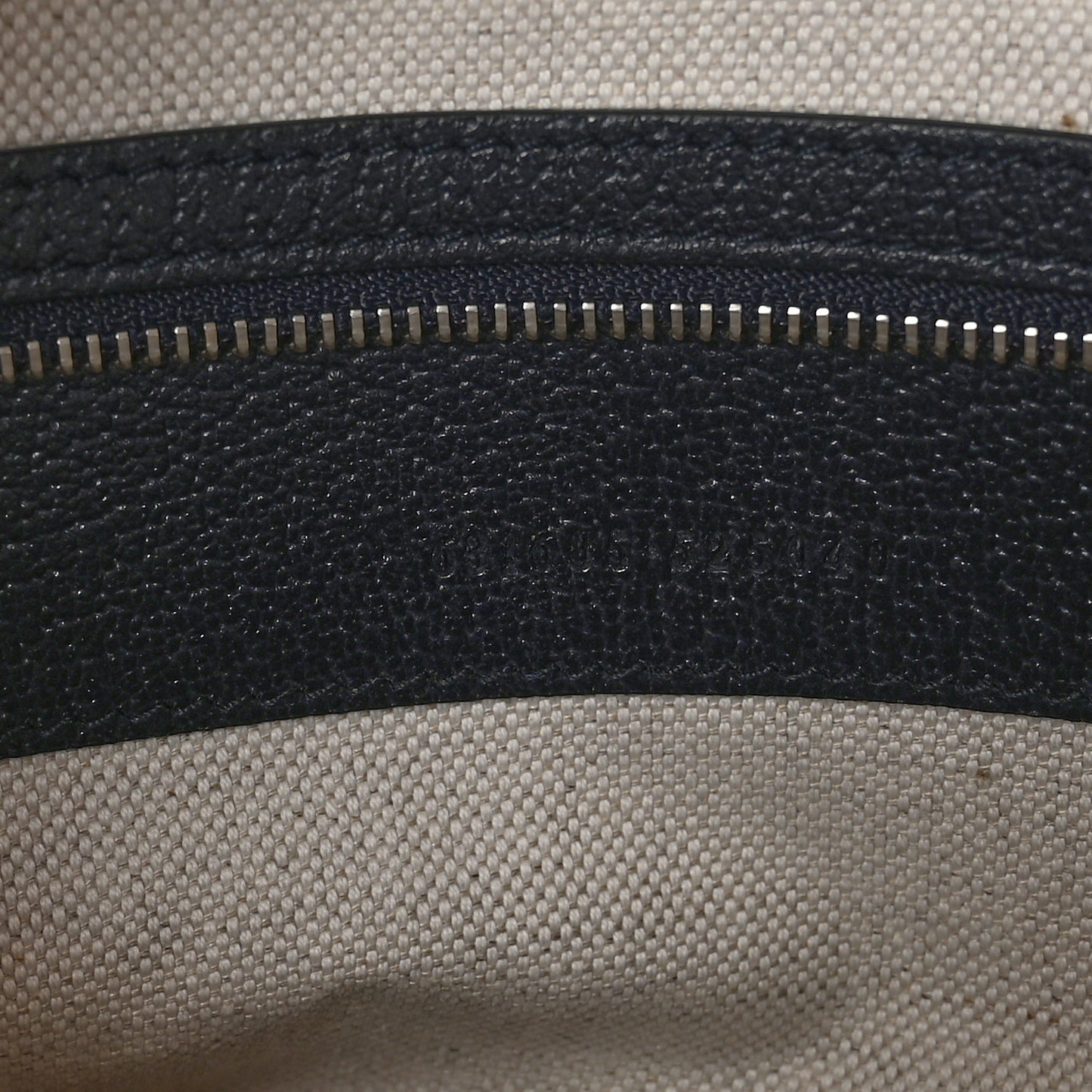 GG Supreme Monogram Textured Calfskin Web Medium Ophidia Shopping Tote Beige Blue