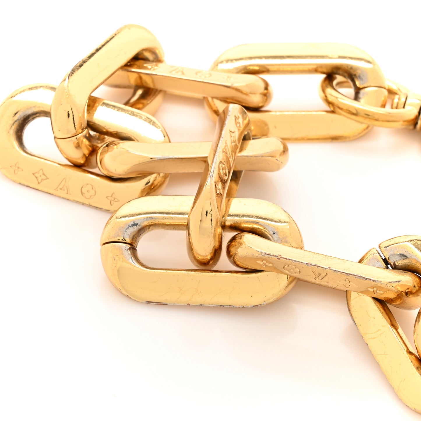 Metal Coussin Chain Strap Gold