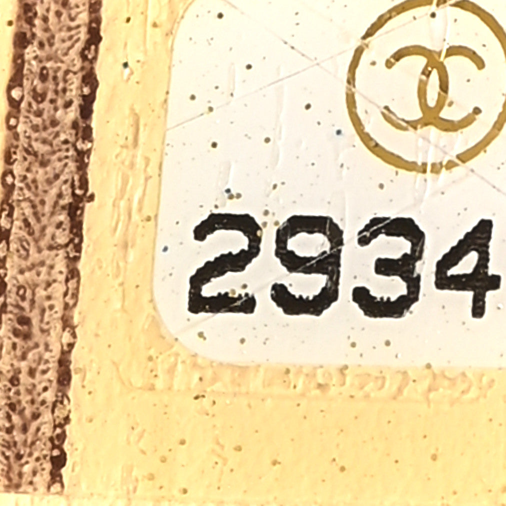 Goatskin Quilted Tri-Color Medium In & Out Camera Case Beige White Black