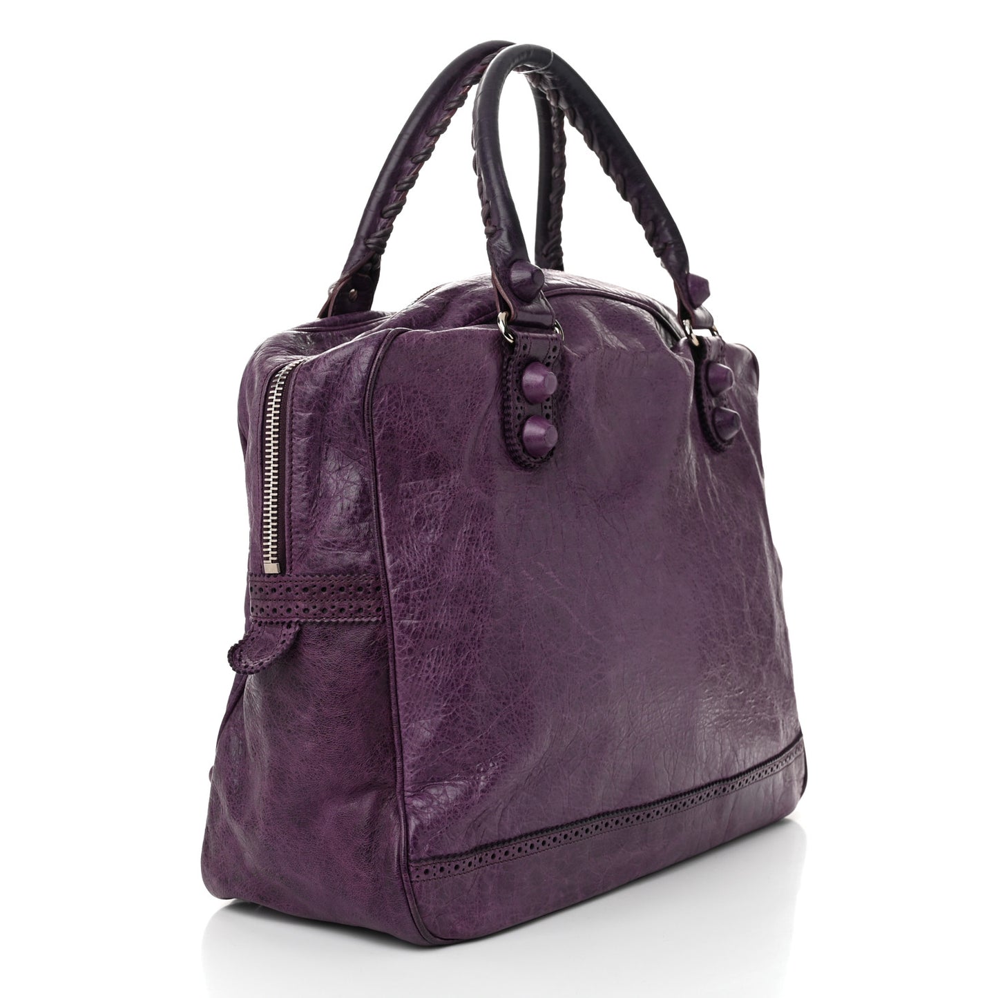 Agneau Giant Brogues Hardware Office Tote Murier