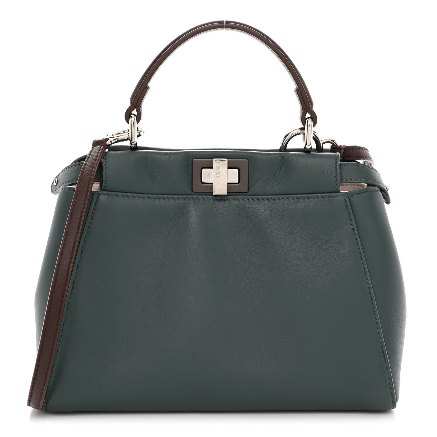 Nappa Colorblock Mini Peekaboo Iconic Satchel Malachite Moresco Rosa Doll