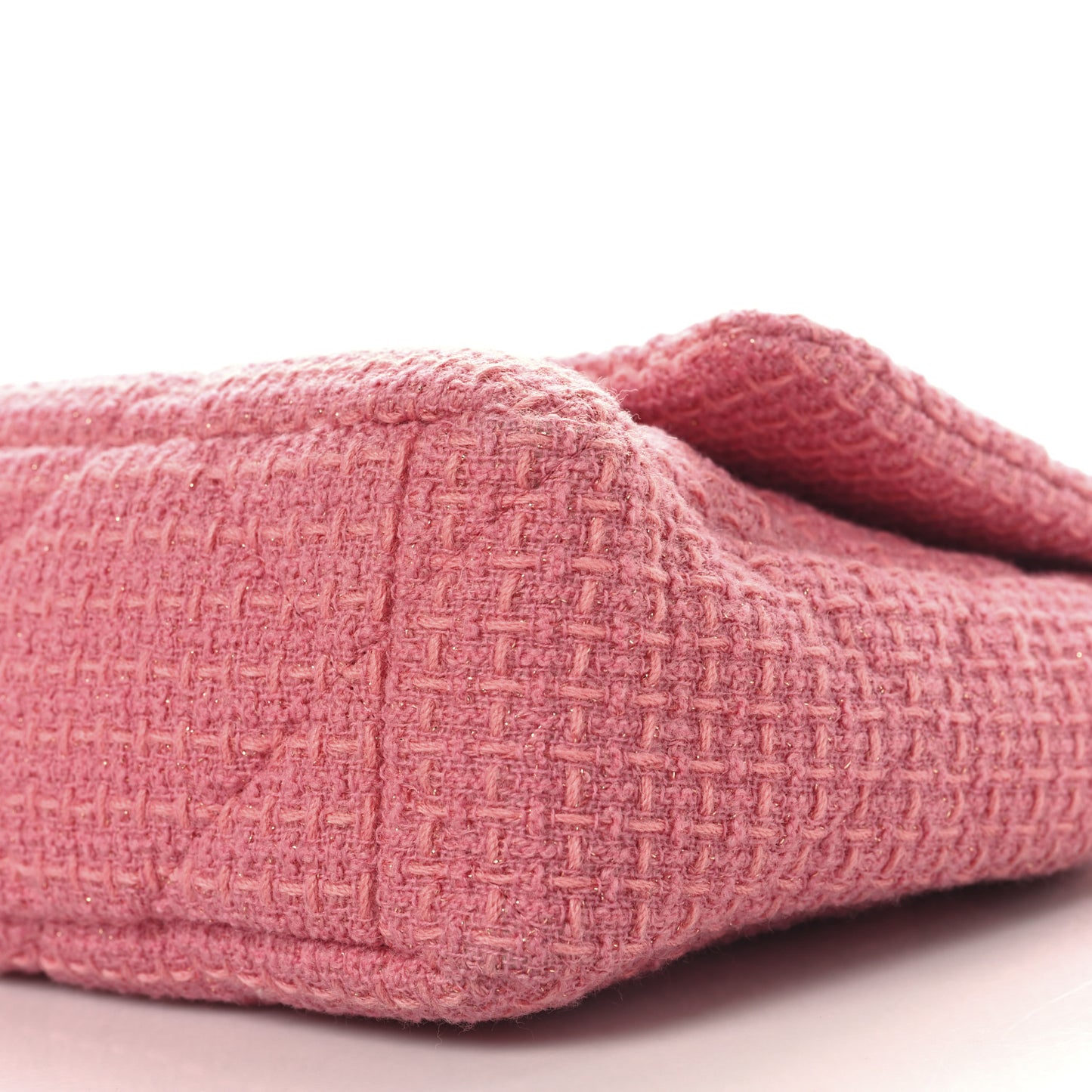 Metallic Tweed Quilted Large Chanel 19 Flap Pink