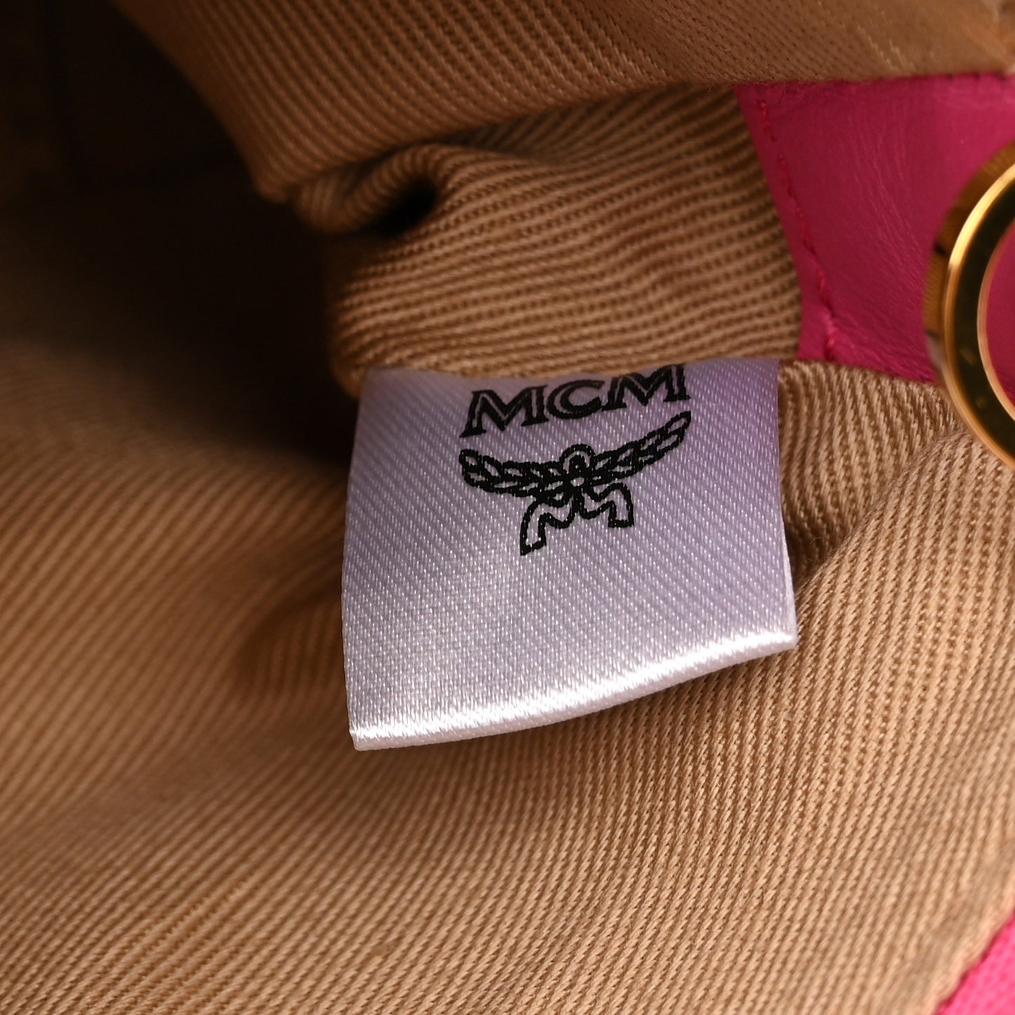 Calfskin Color Splash Mini Pouch on Chain Pink