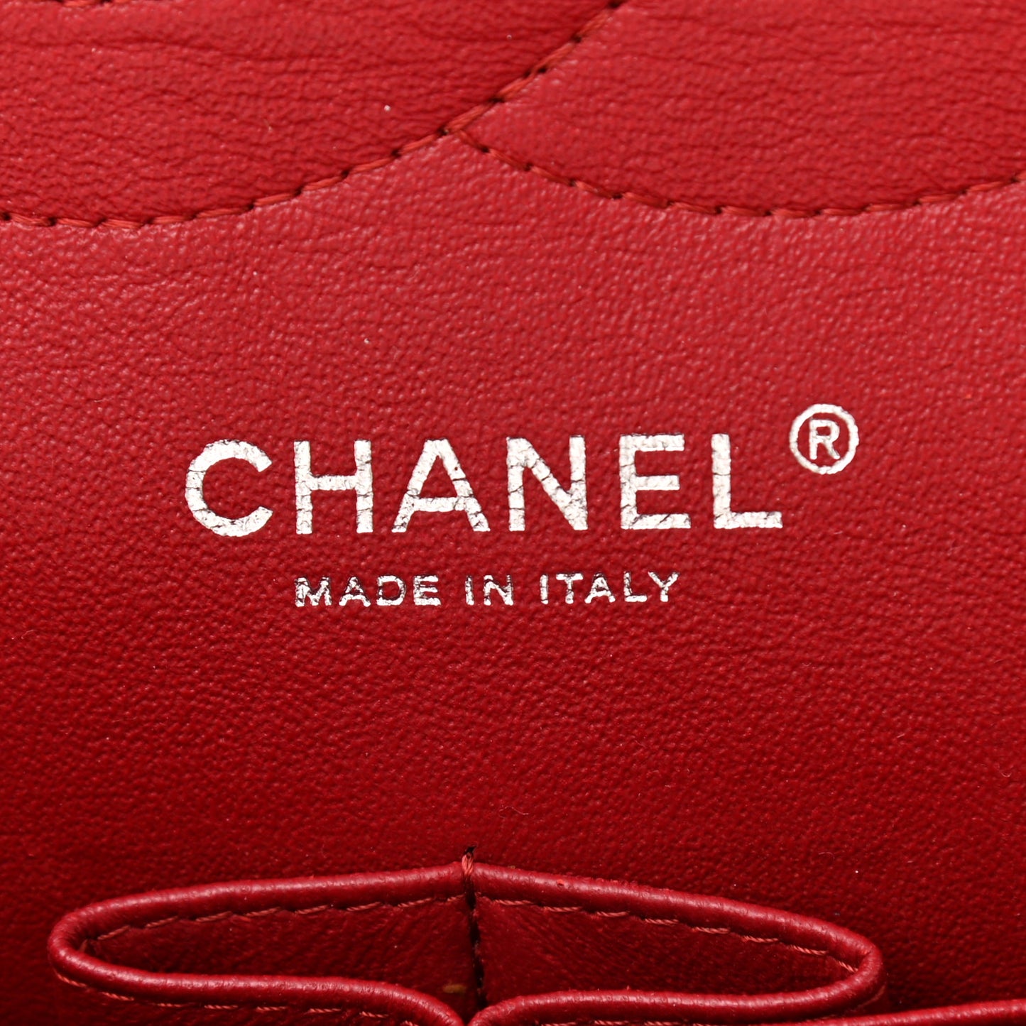 Caviar Quilted Jumbo Double Flap Red