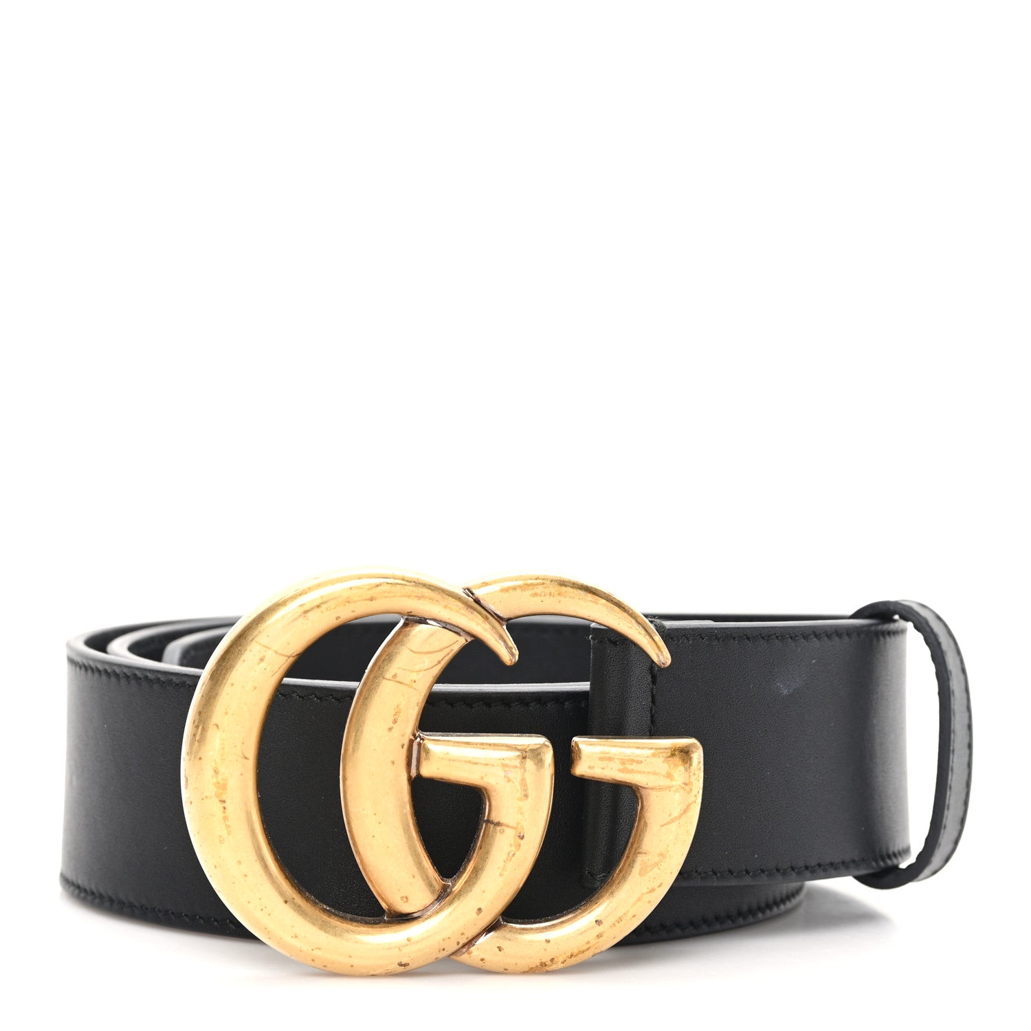 Gucci Calfskin Double G 40mm Belt 85 34 Black 1818242 – FASHIONPHILE