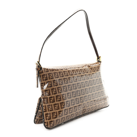 Vinyl Zucchino Baguette Double Flap Tobacco