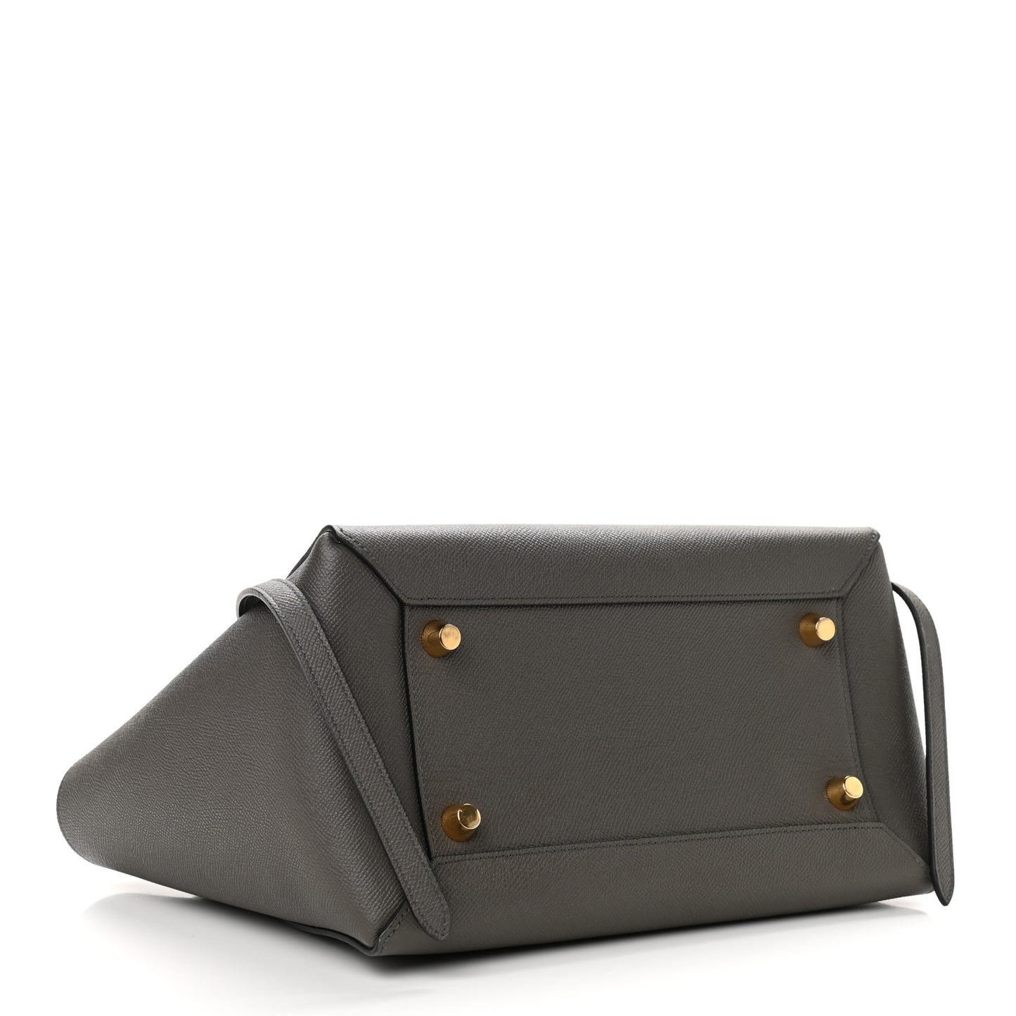 Grained Calfskin Mini Belt Bag Grey