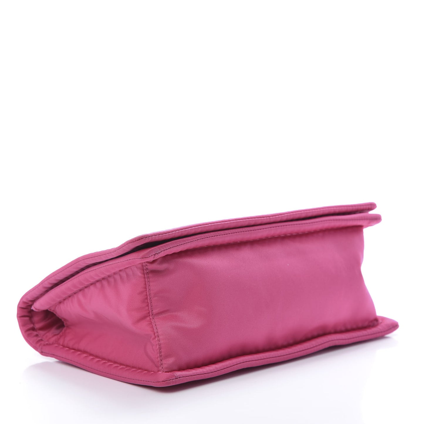 Nylon Tessuto Chain Shoulder Bag Fuxia