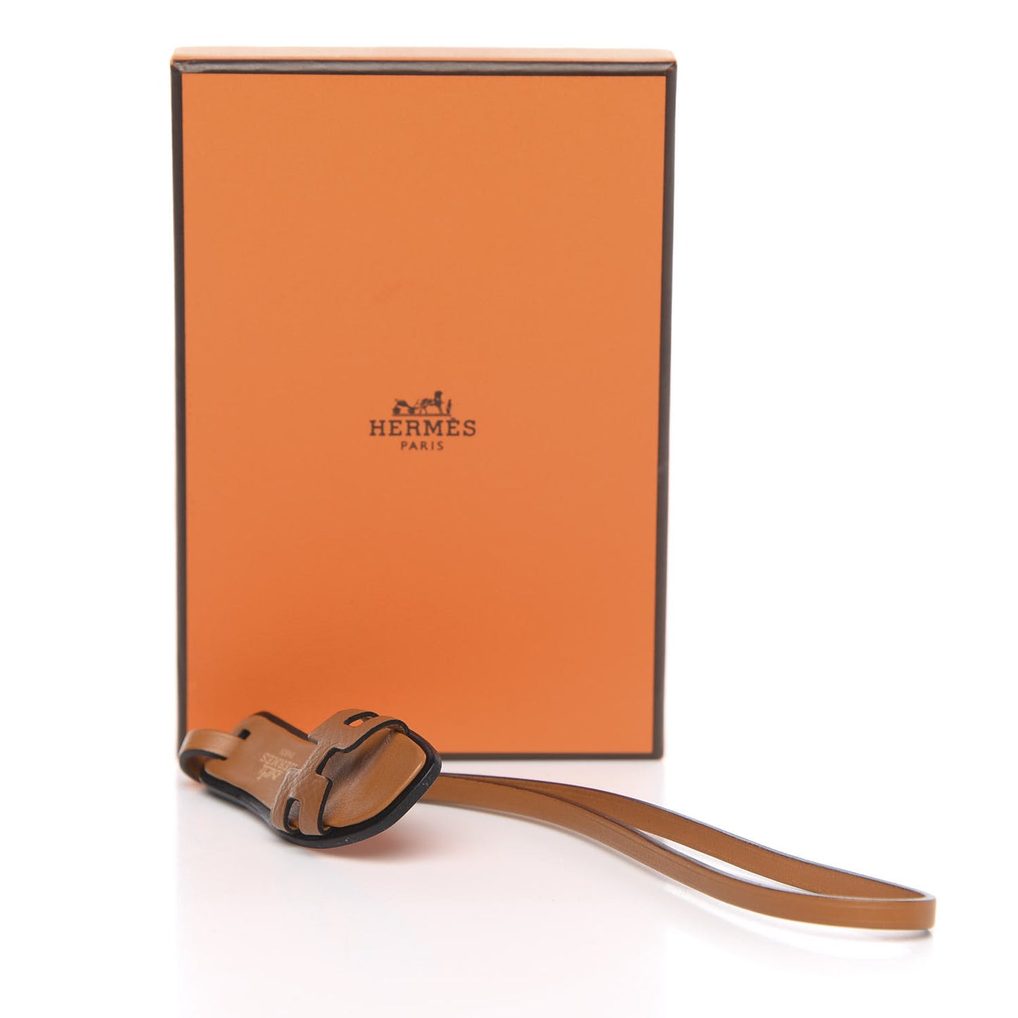 Epsom Butler Calfskin Hunter Oran Nano Bag Charm Gold