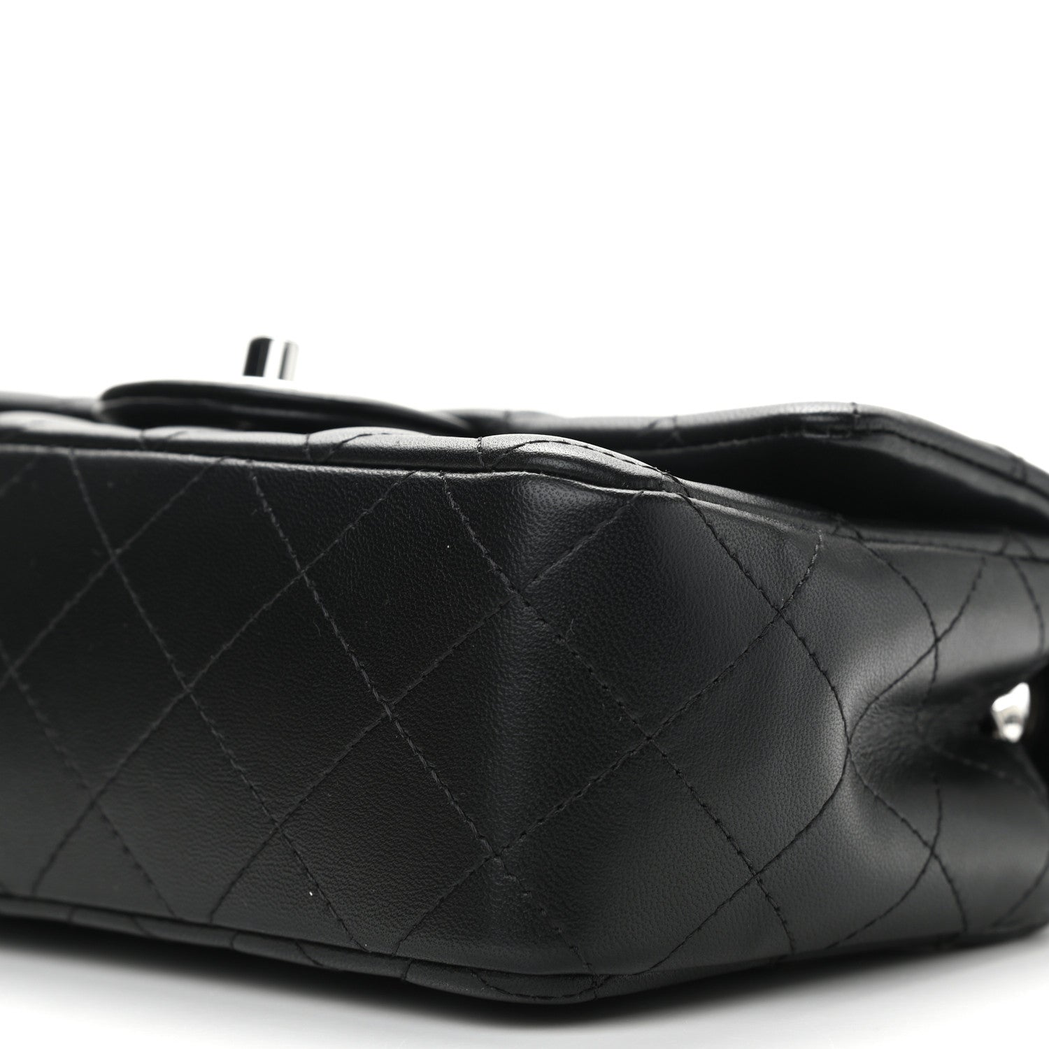 Chanel Lambskin Quilted Mini Rectangular Flap Black 10 of 11