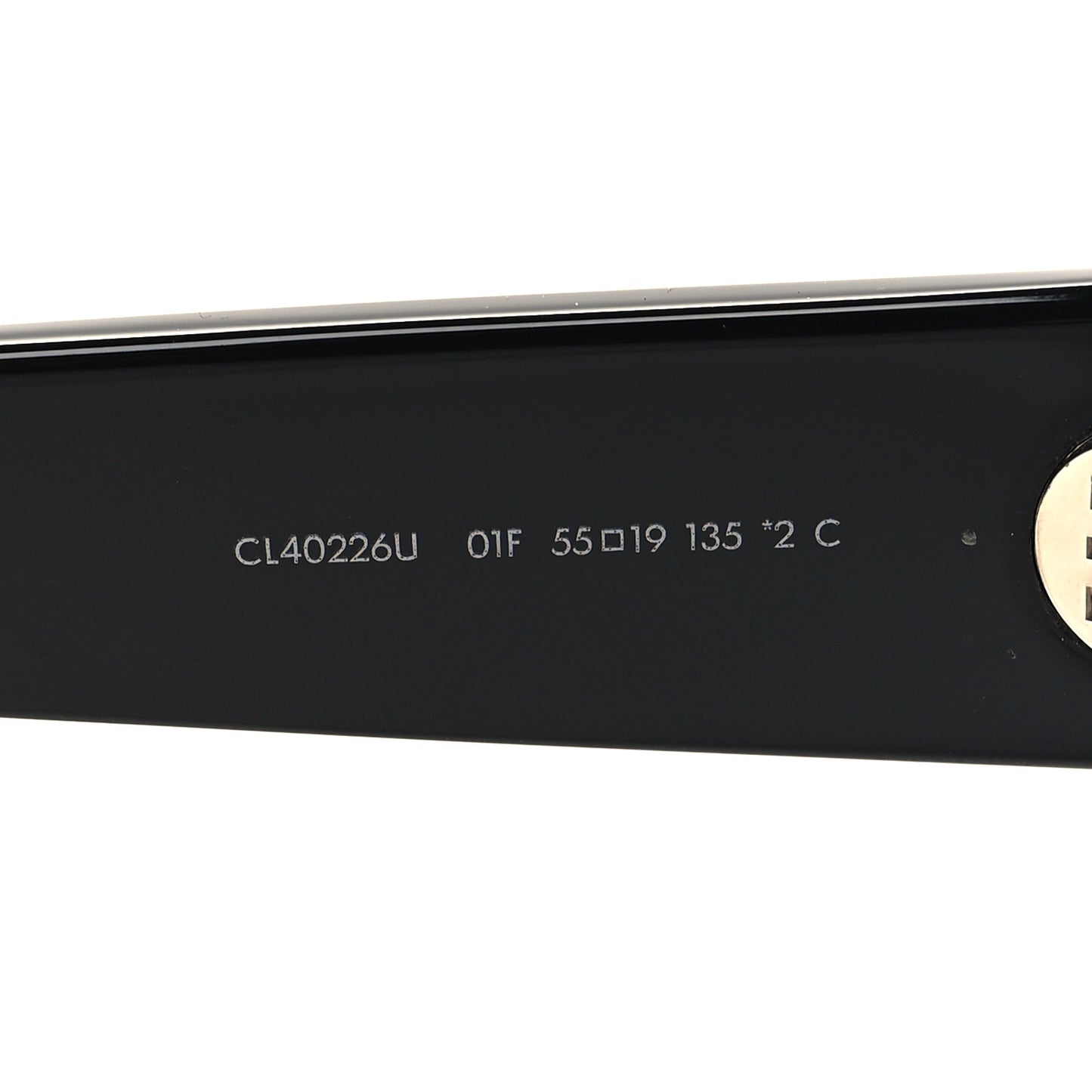 Acetate Triomphe 01 Square Sunglasses CL 40226U Black