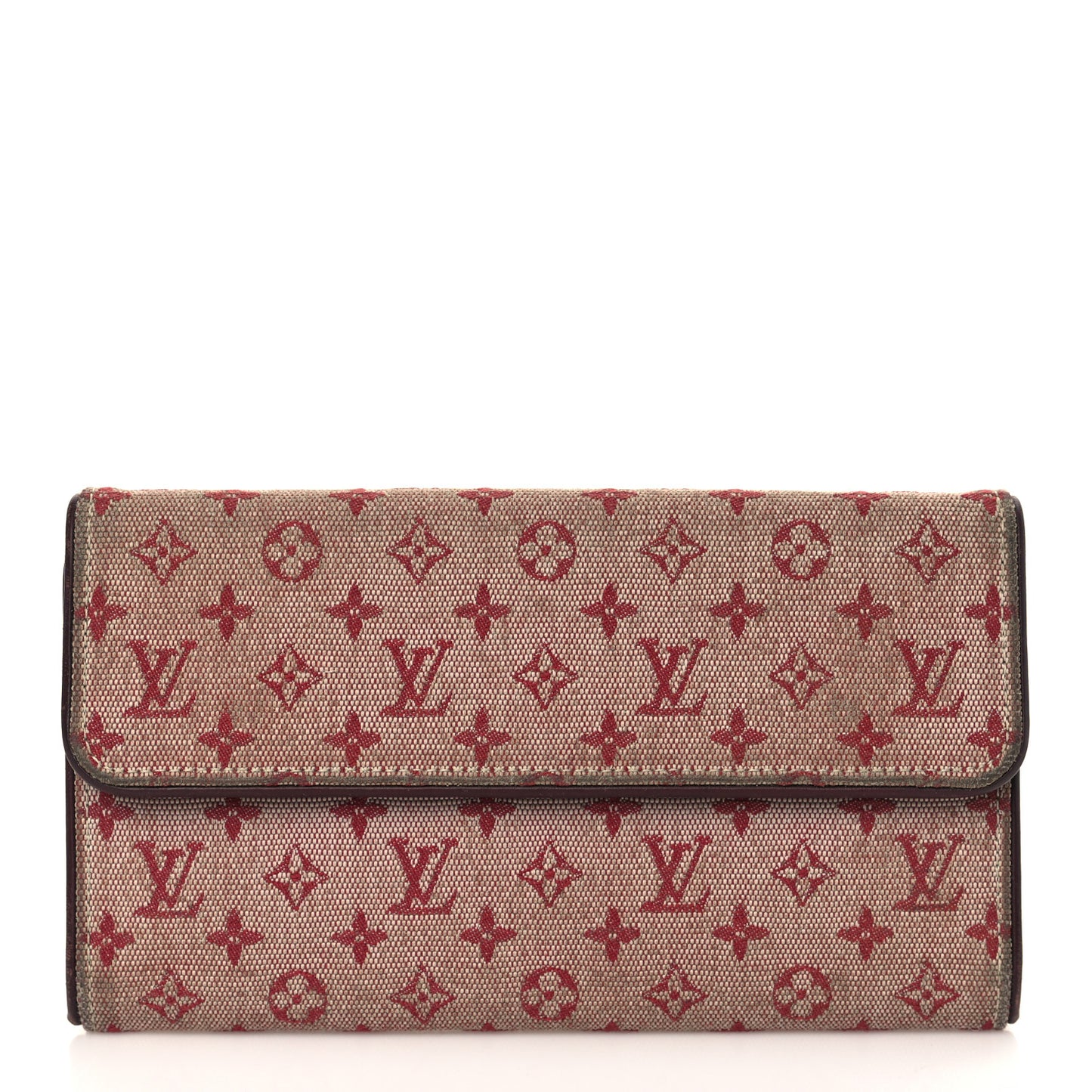Mini Monogram Porte Tresor International Wallet Cherry
