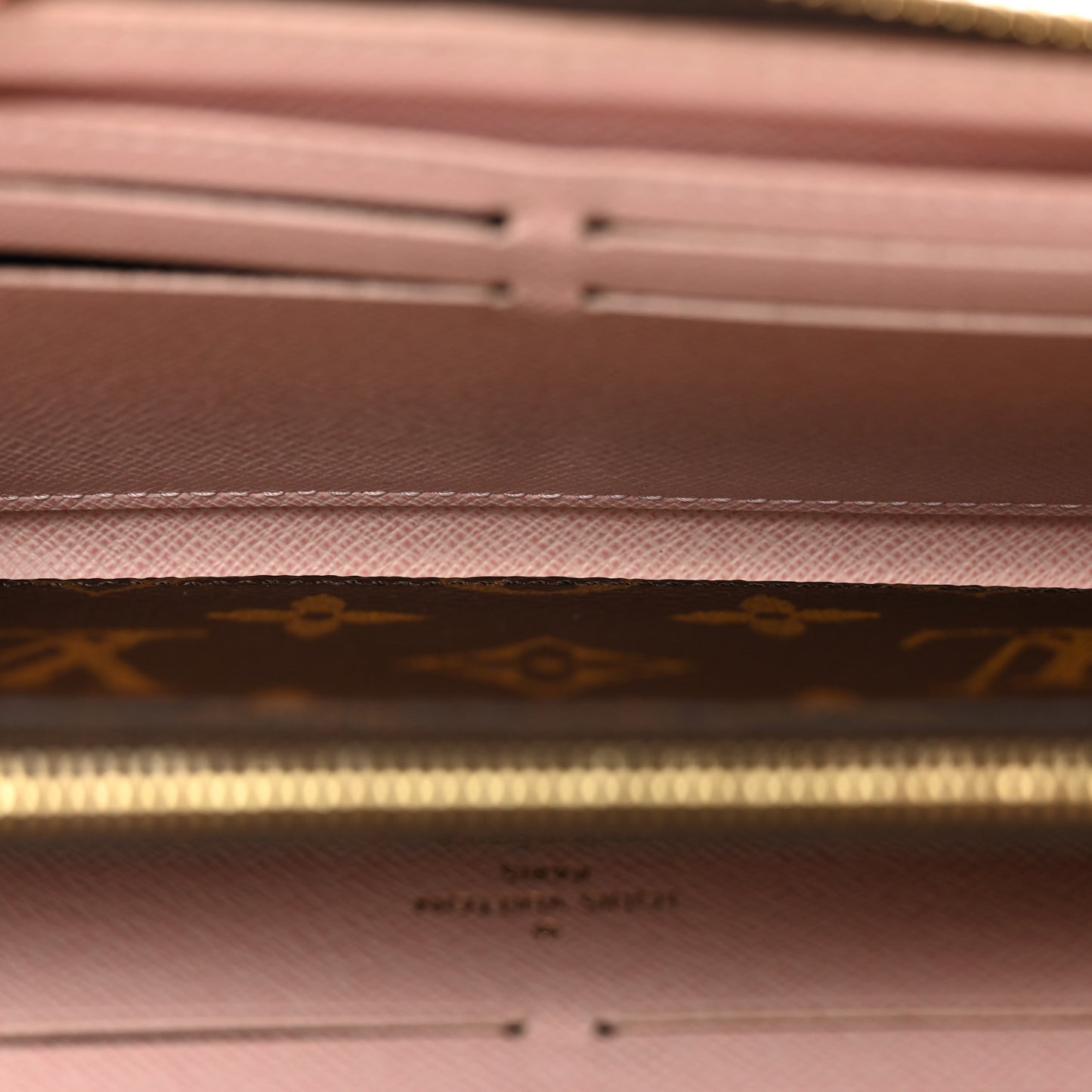 LOUIS VUITTON Monogram Clemence Wallet Rose Ballerine