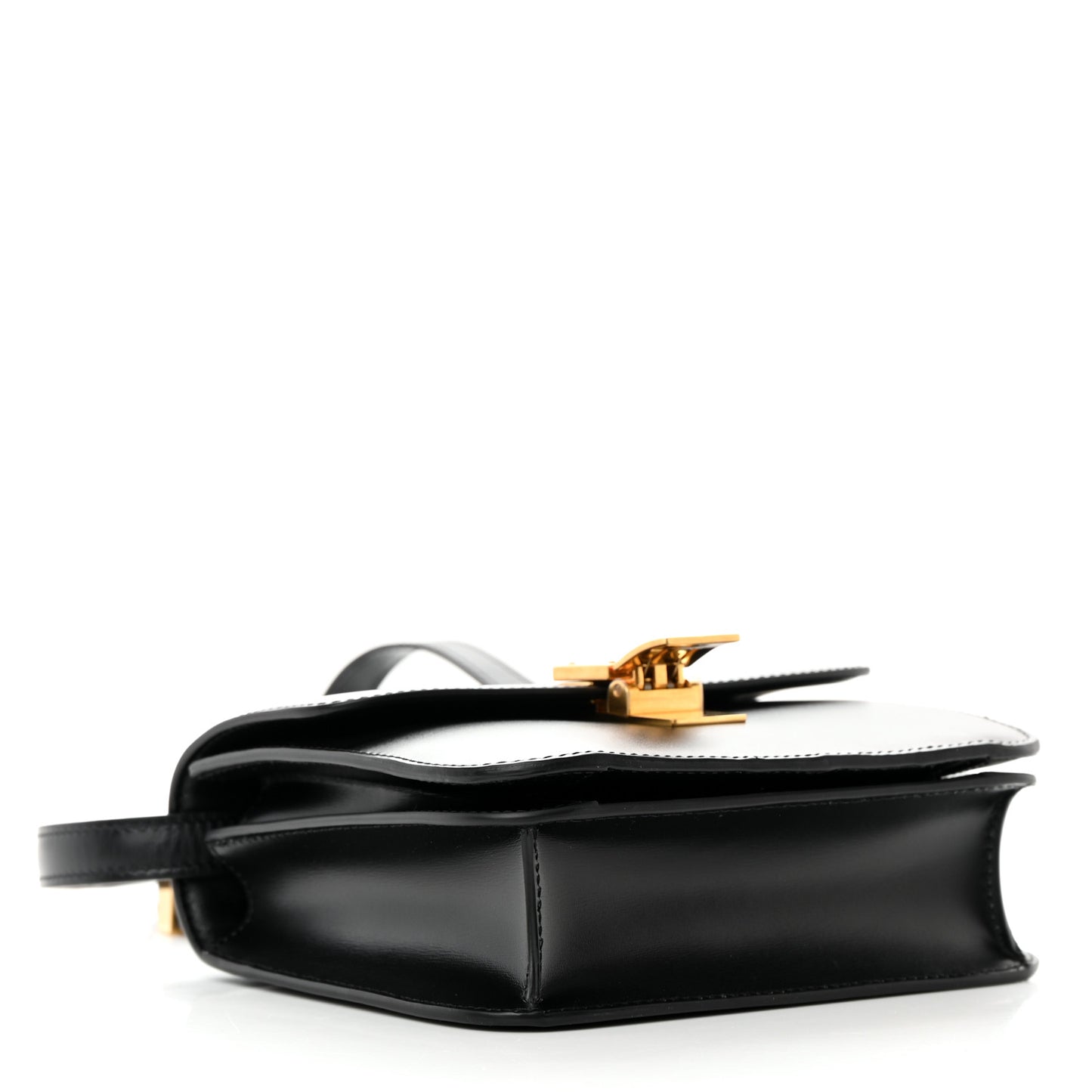 Box Calfskin Teen Classic Box Flap Bag Black
