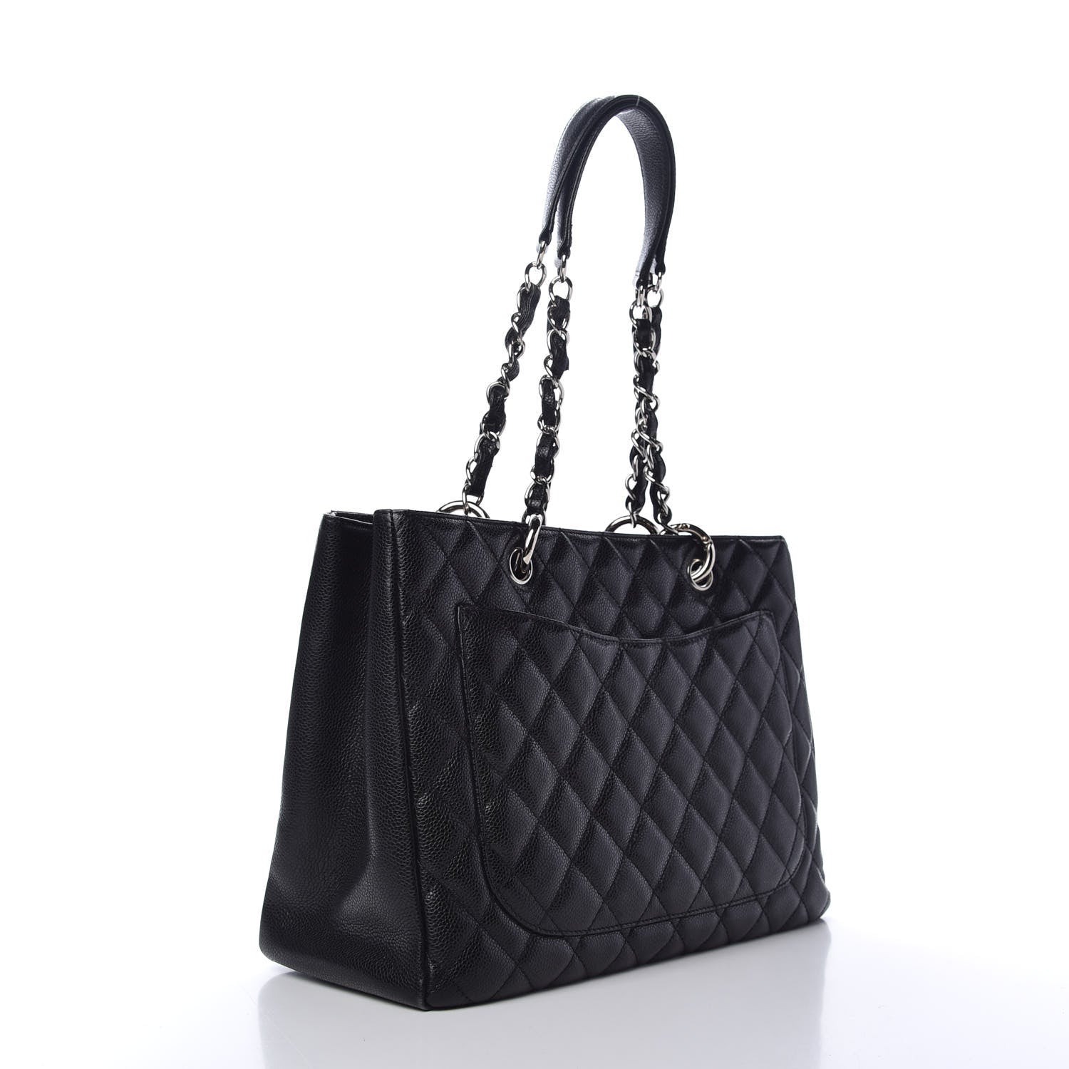 Chanel Caviar Quilted Grand Shopping Tote GST Black 3 of 9