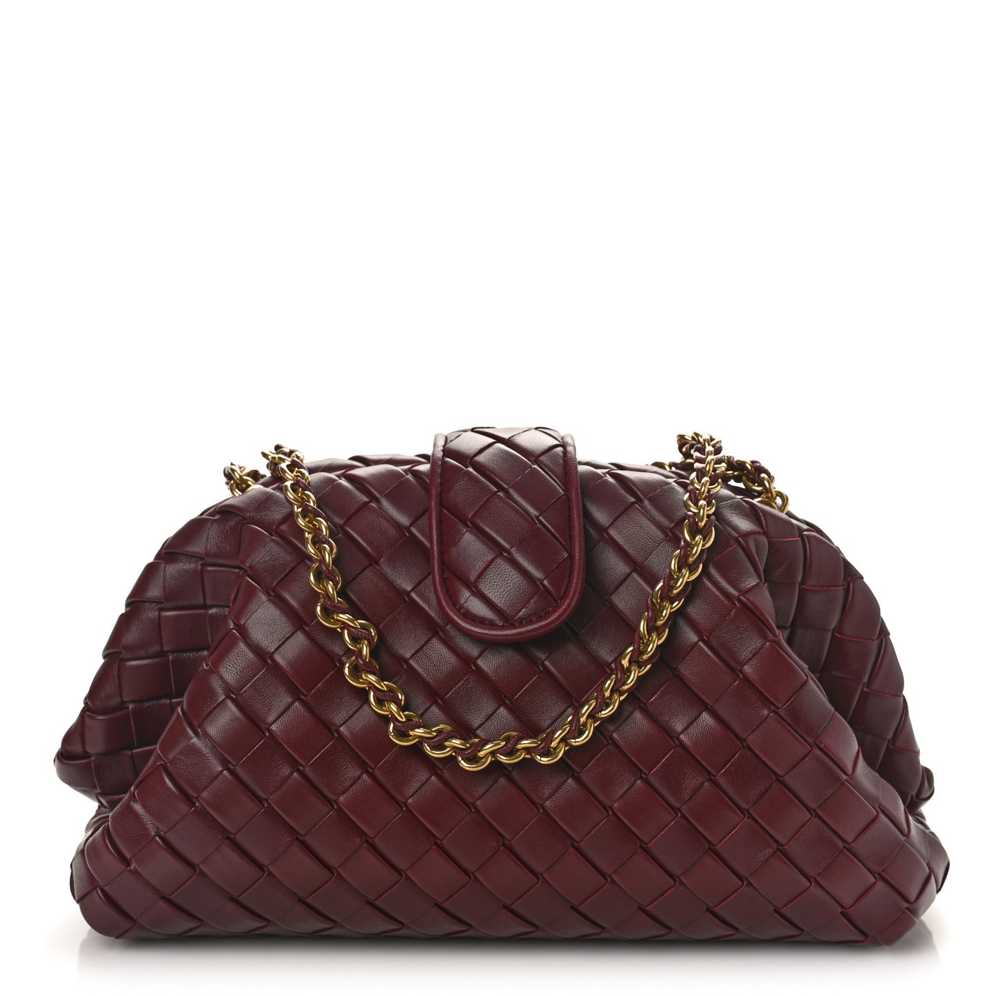 Nappa Intrecciato Teen The Lauren 1980 Clutch With Chain Barolo