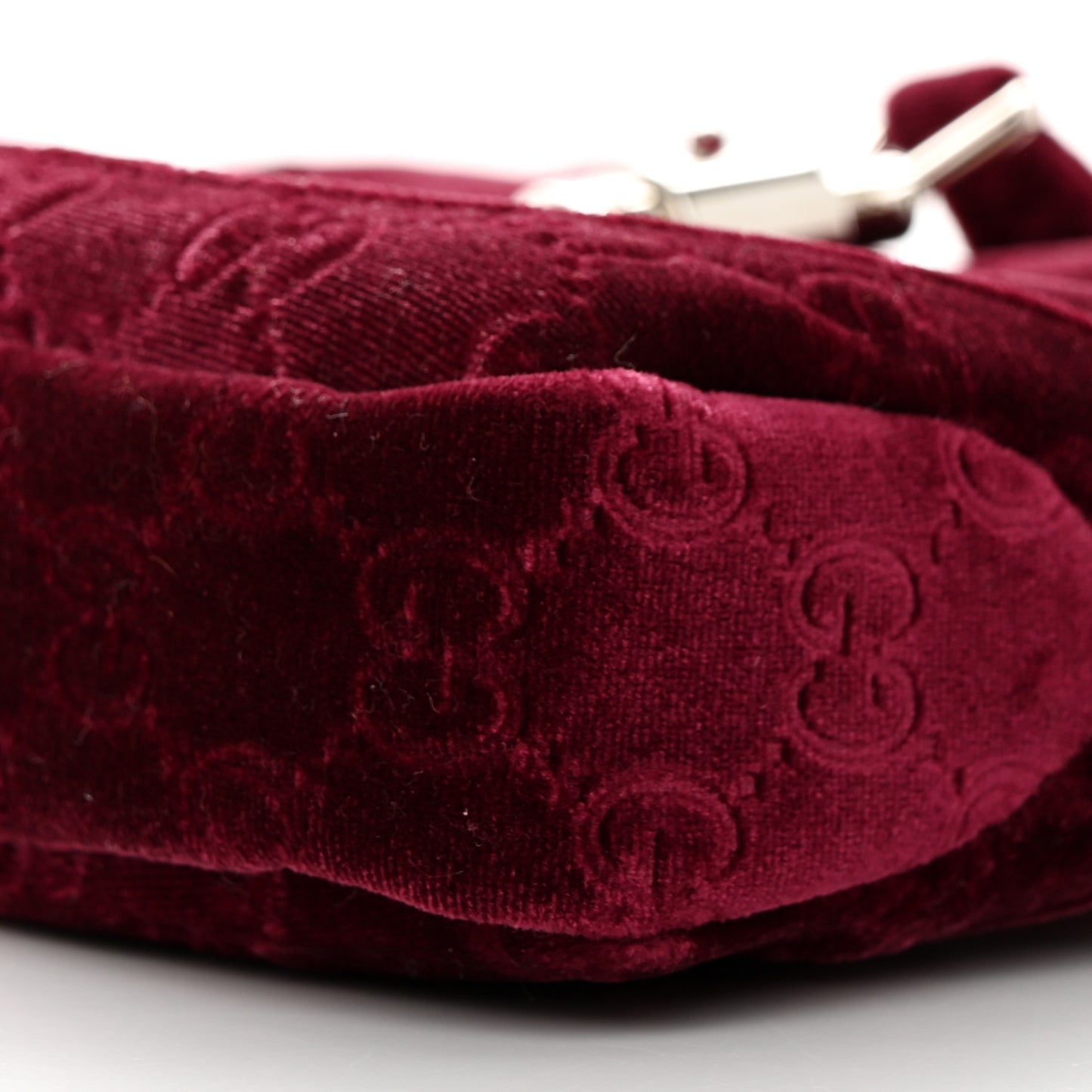 New Velvet Ashmir GG Monogram Small Jackie 1961 Hobo Red