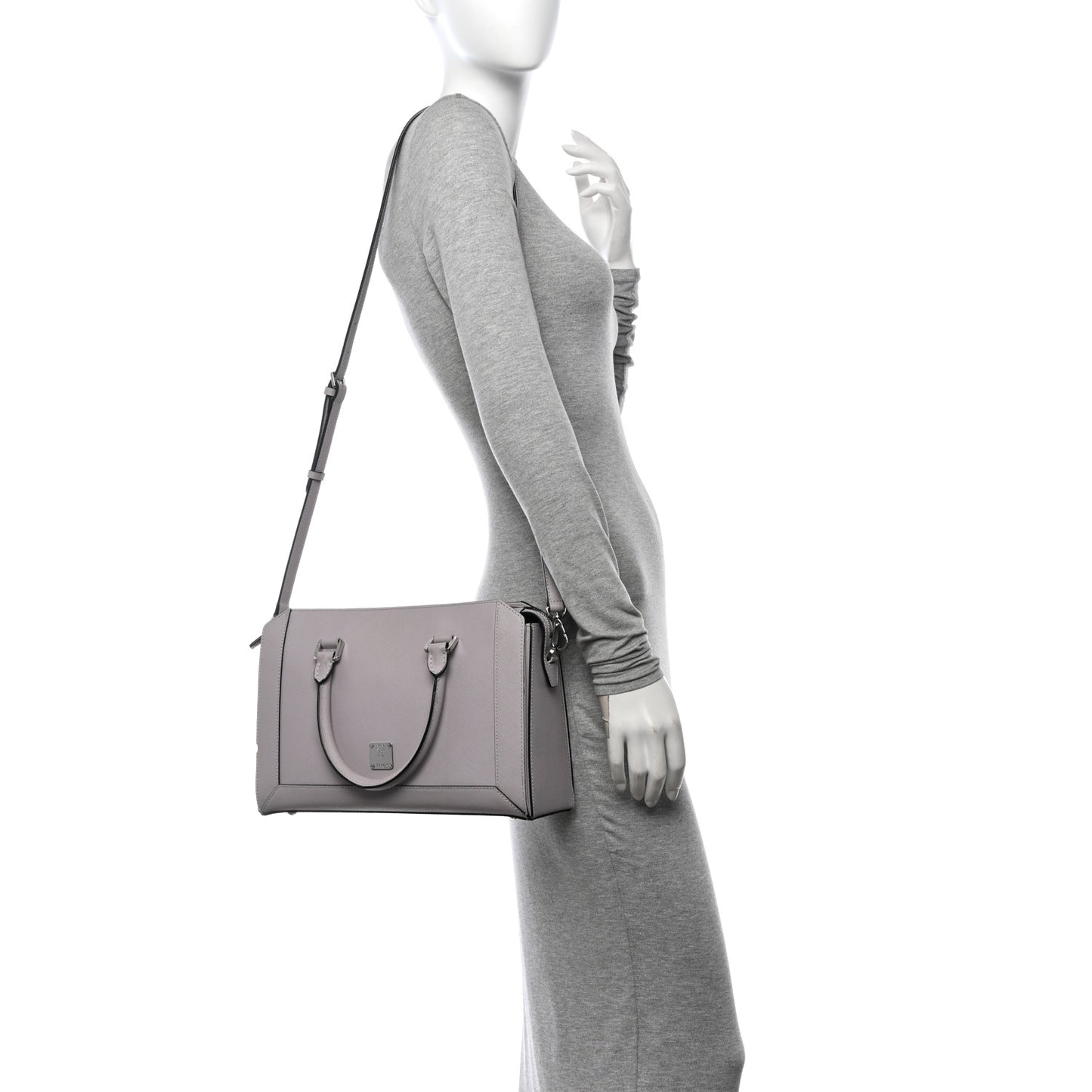 Saffiano Medium Nuovo Tote Gull Gray