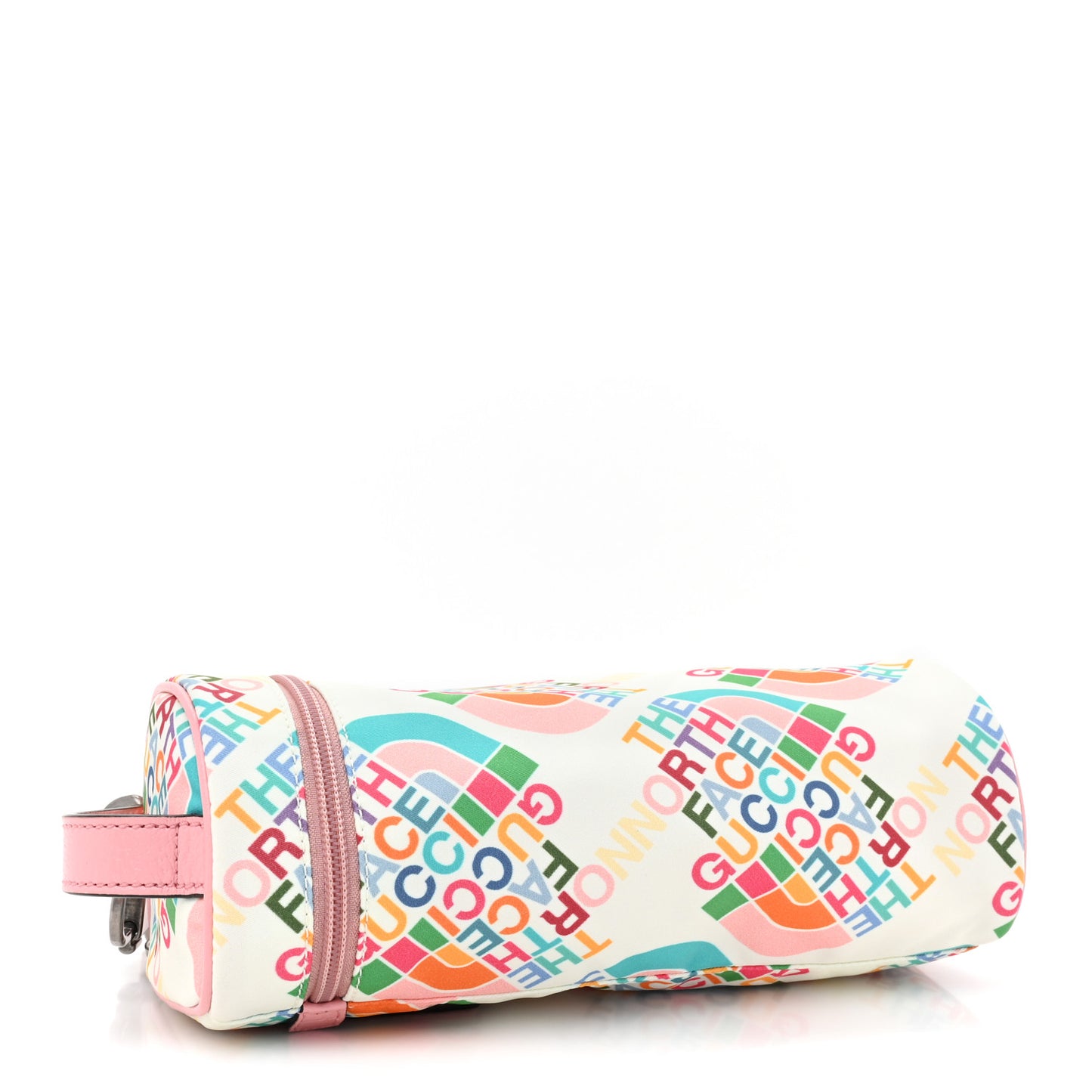 X THE NORTH FACE Econyl Nylon Barrel Shoulder Bag Ivory Turquoise Wild Rose