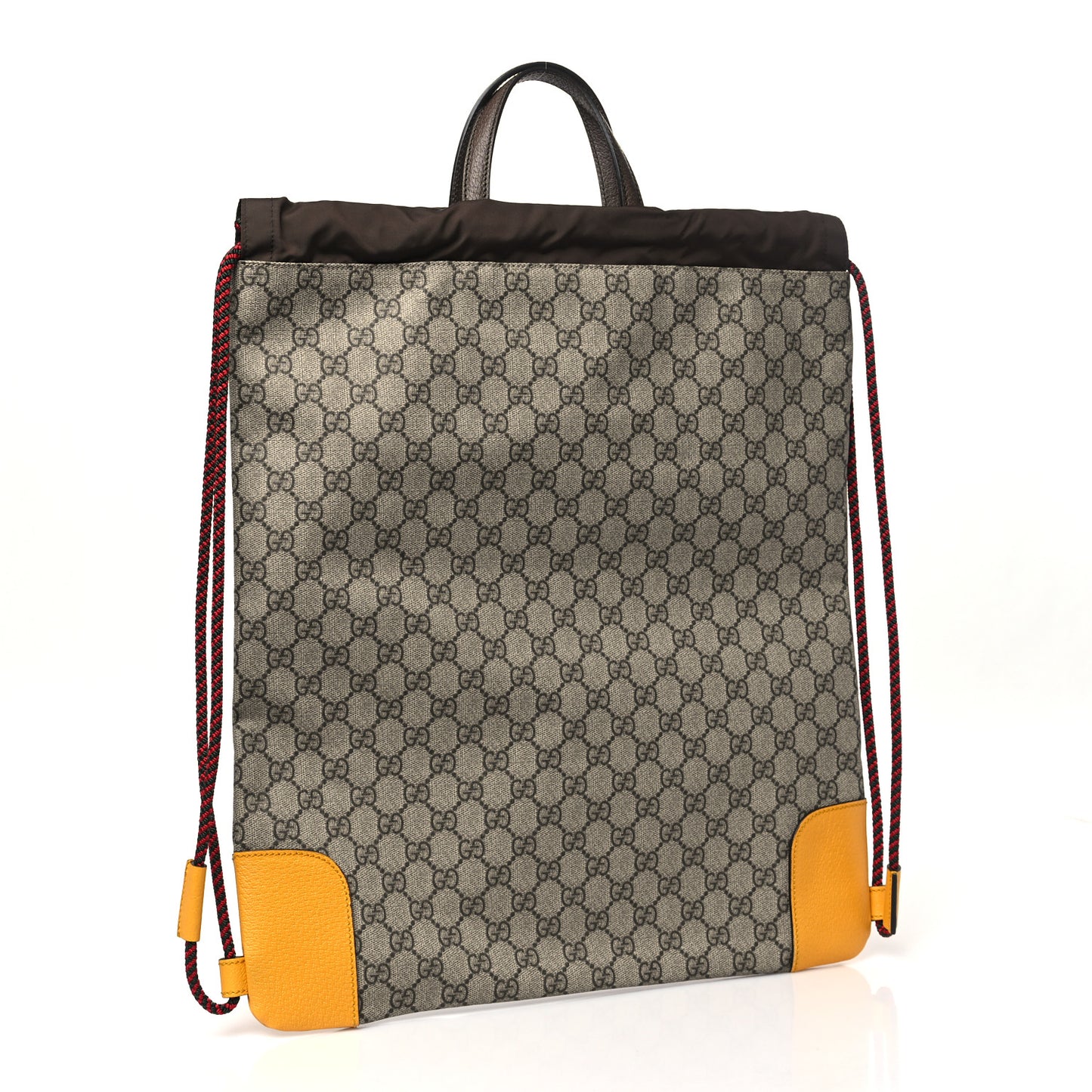 GG Supreme Monogram Neo Vintage Drawstring Backpack Beige New Acero Crop