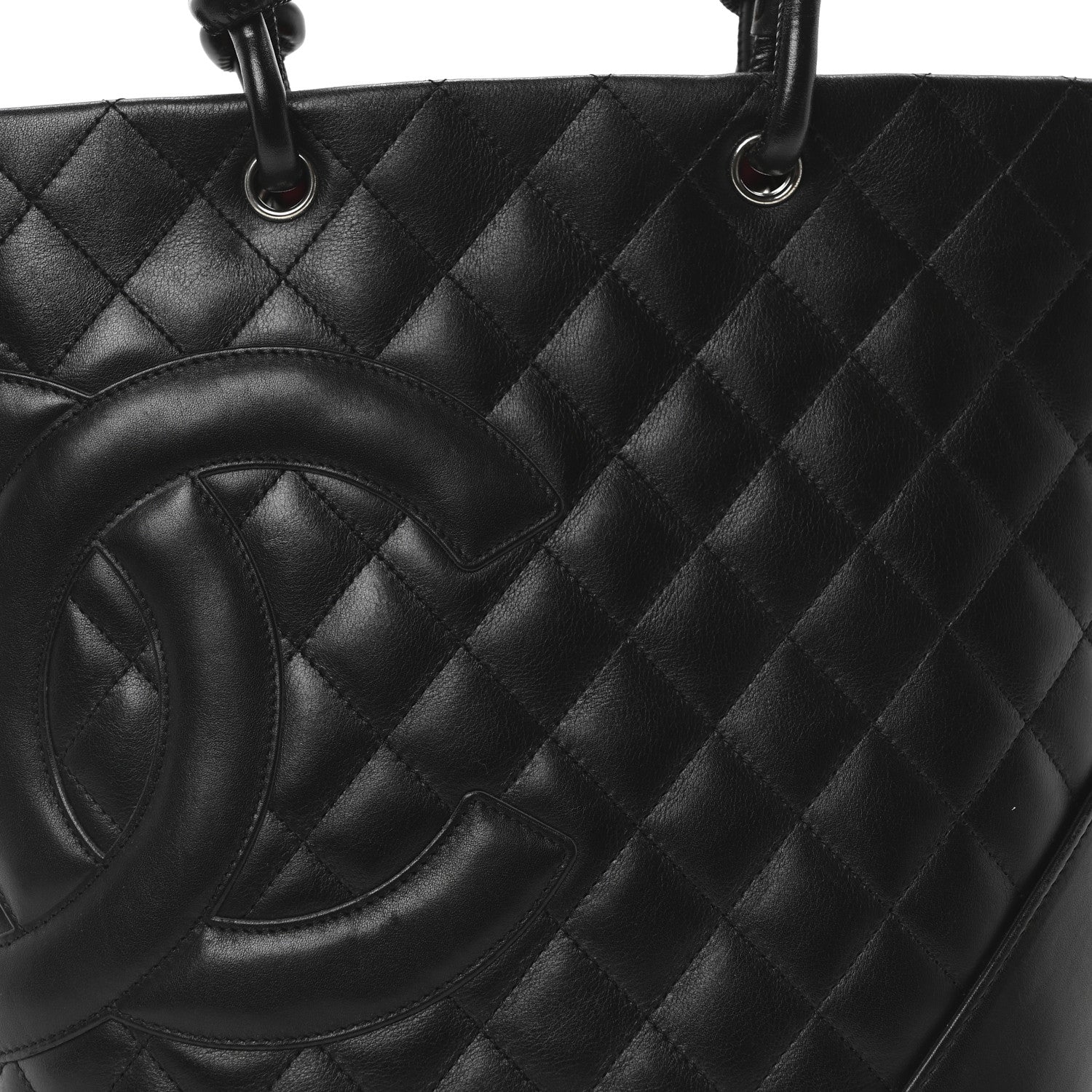 Chanel Calfskin Quilted Medium Cambon Tote Black 15 of 19