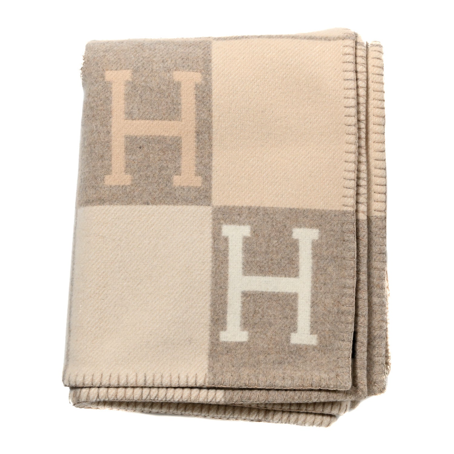 Hermes Wool Cashmere Avalon III Blanket Coco Camomille 1 of 3