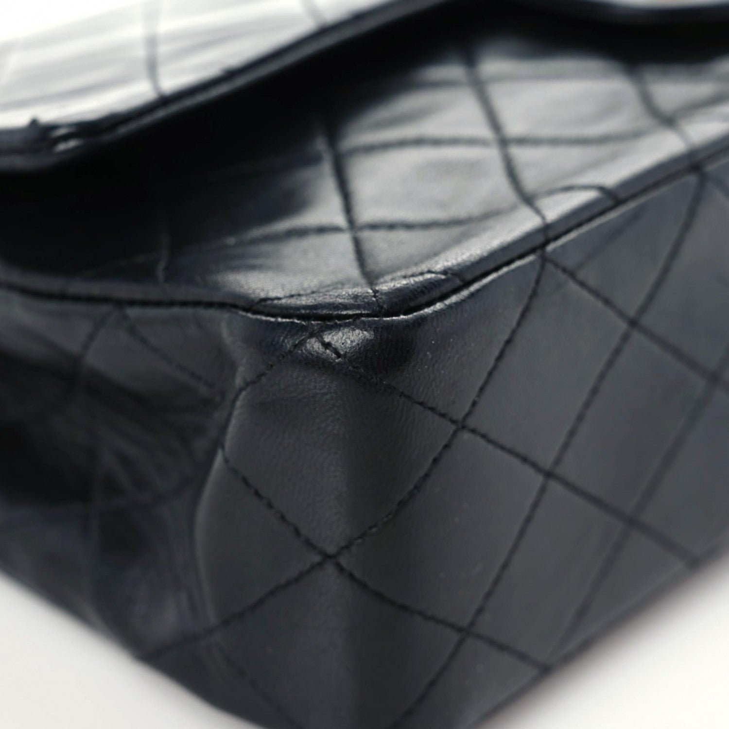 Chanel Lambskin Quilted Medium Double Flap Black 5 of 20