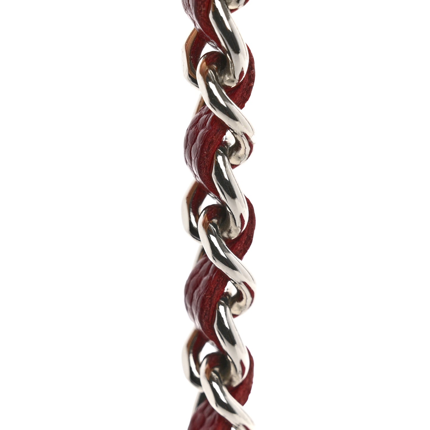 Caviar Quilted Wallet on Chain WOC Red