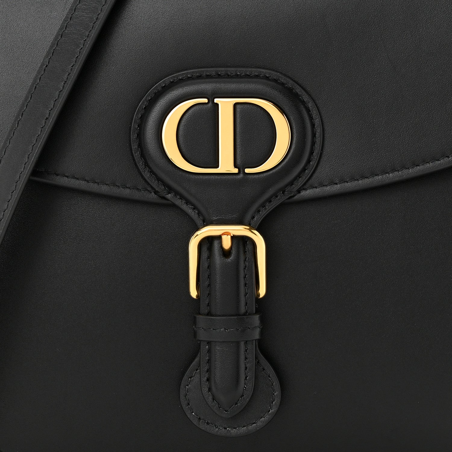 Christian Dior Box Calfskin Medium Bobby Frame Flap Black 7 of 9