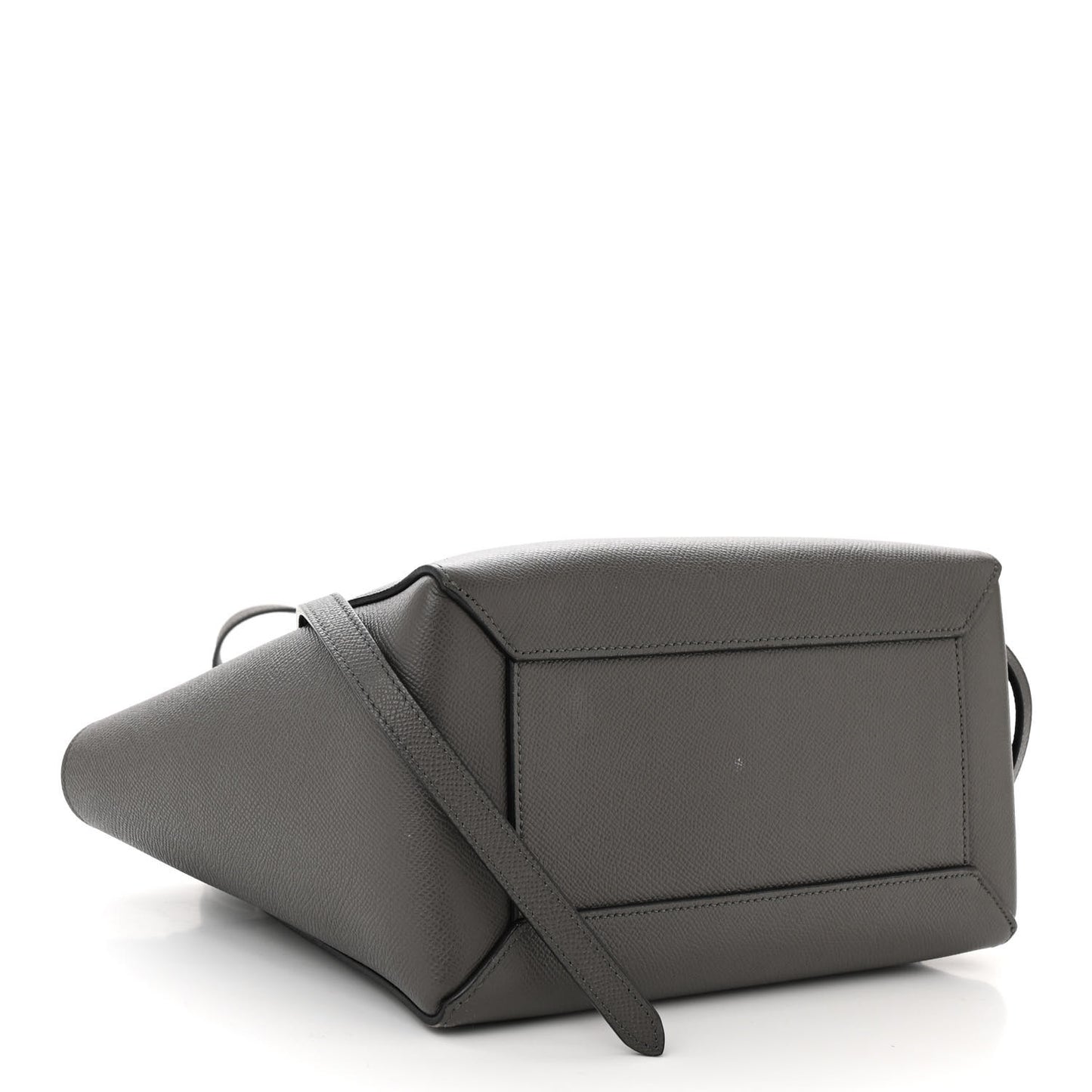 Grained Calfskin Micro Belt Bag Grey