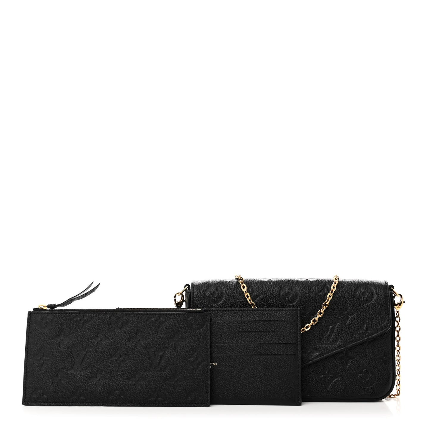 Empreinte Pochette Felicie Chain Wallet Black