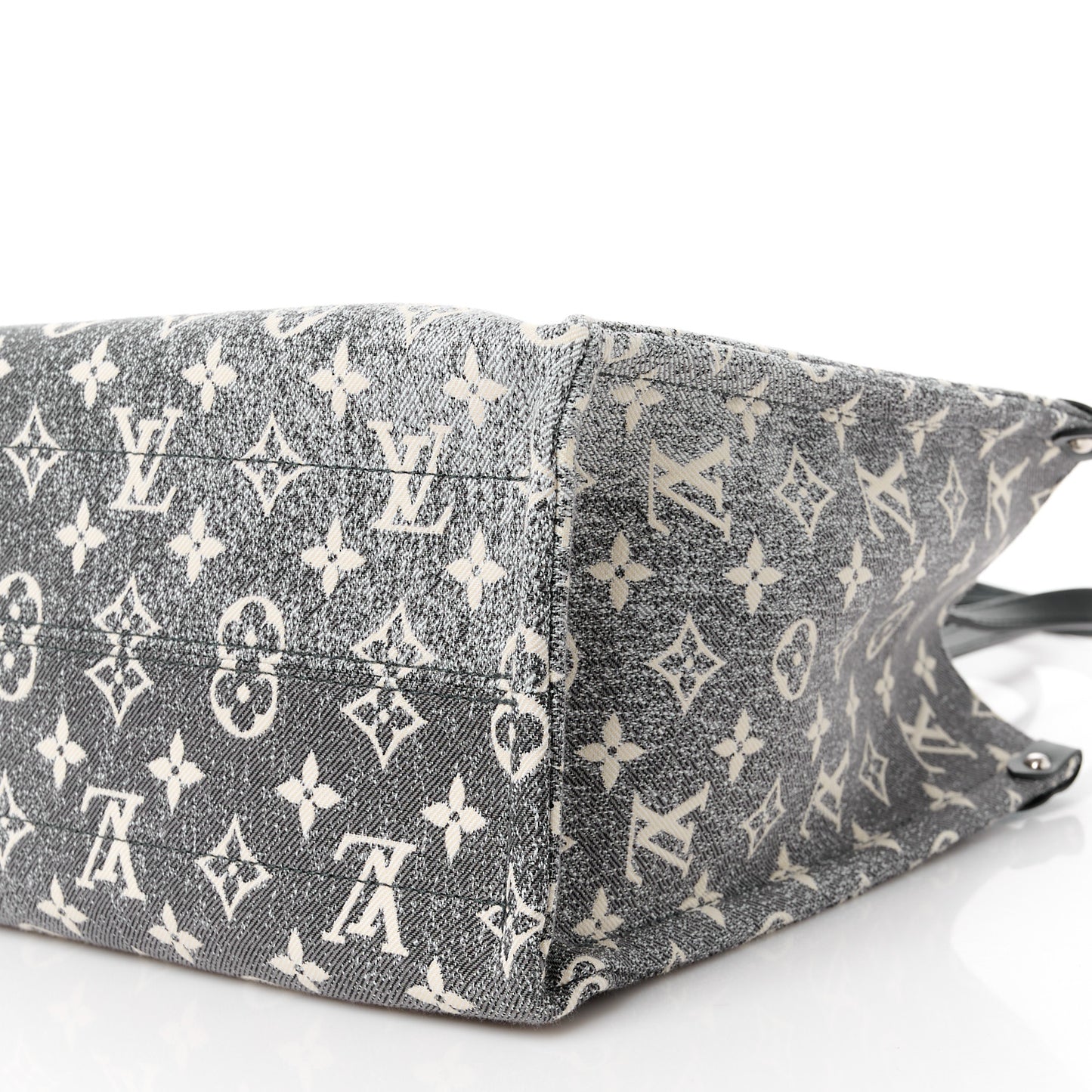 Monogram Jacquard Denim Onthego MM Black