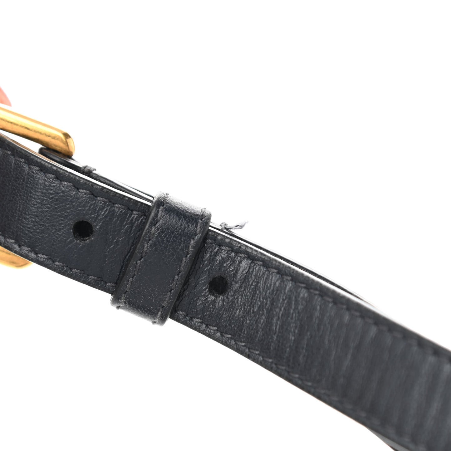 Oblique Saddle Belt Bag Blue