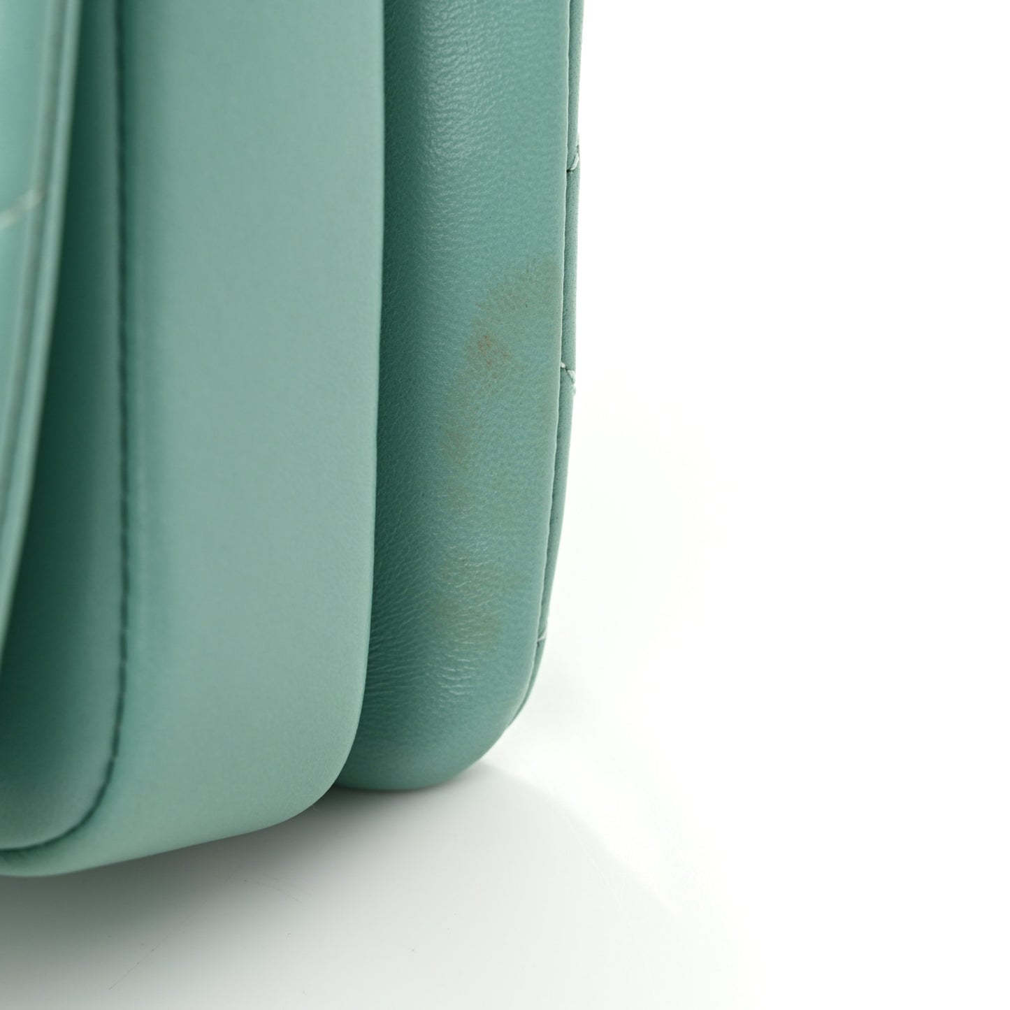 Lambskin Quilted Small Trendy CC Flap Dual Handle Bag Light Blue